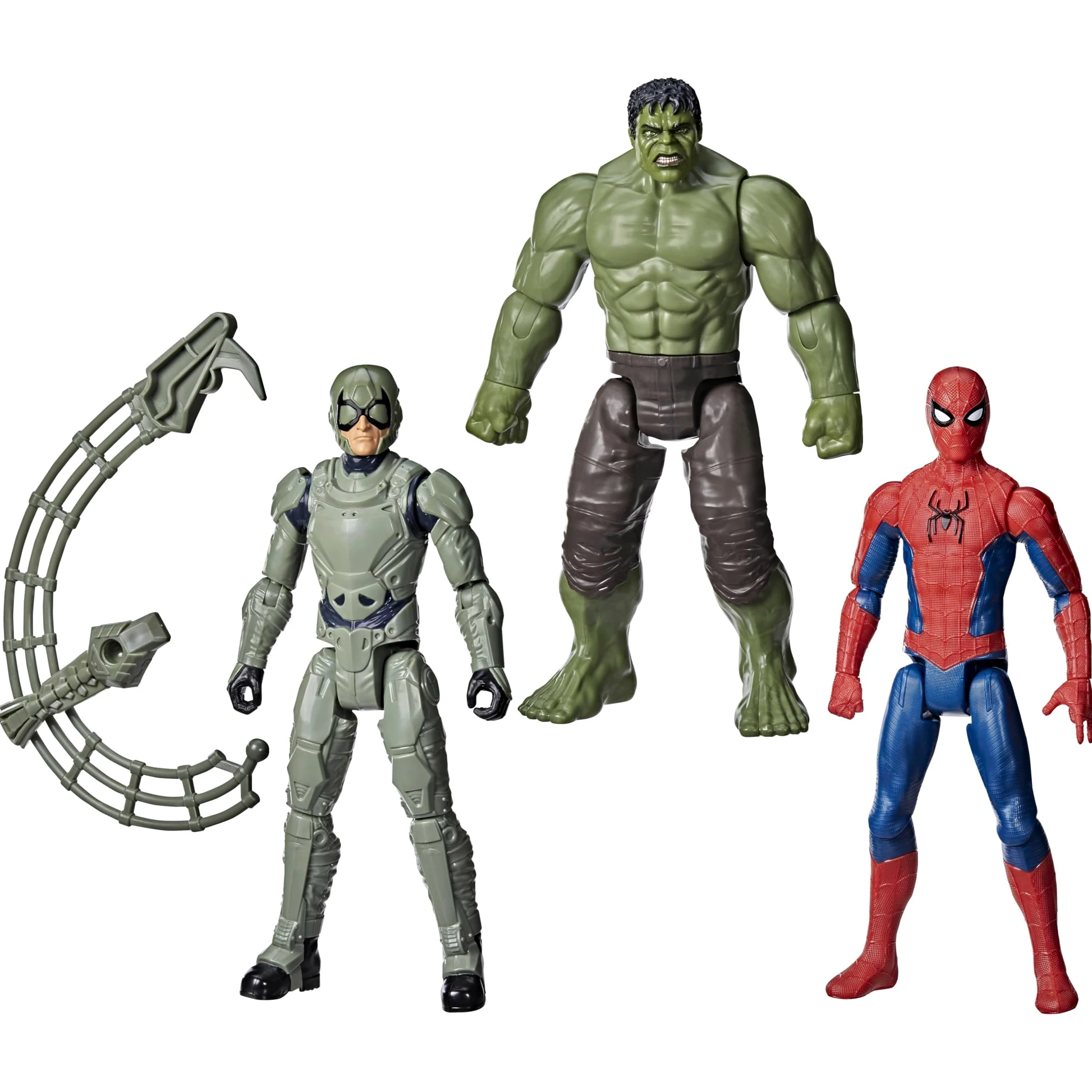 Hasbro Marvel Spider-Man: Brand New Day, Titan Series, Spider-Man, Hulk, Marvel's Scorpion, Confezione da 3 Action Figure