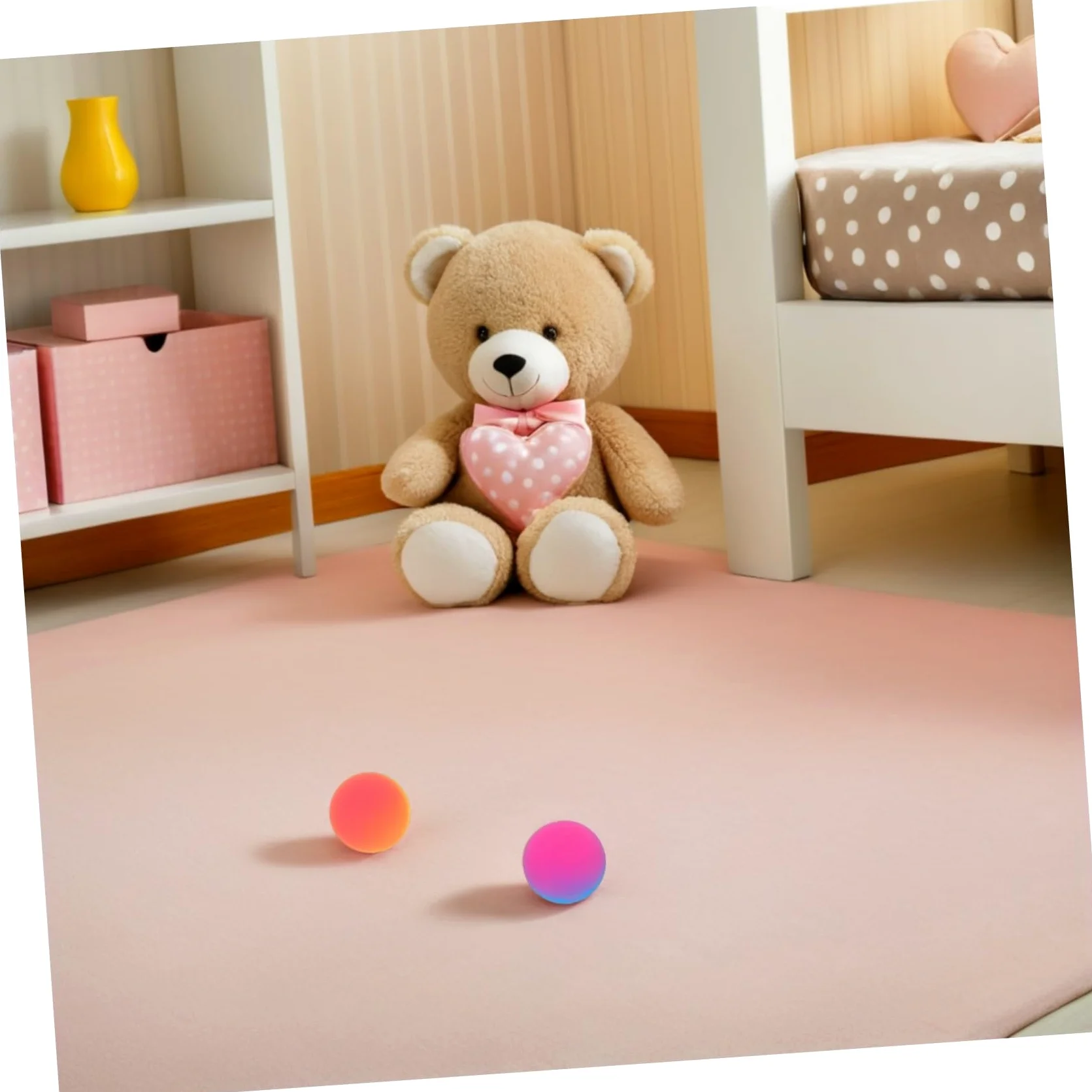 18 Palline Rimbalzanti Giganti in Gomma a Doppio Colore 45mm per Bambini Alta Rimbalzabilità Come Riempitivi per Sacchetti Festa e Divertimento Indoor Colore Casuale