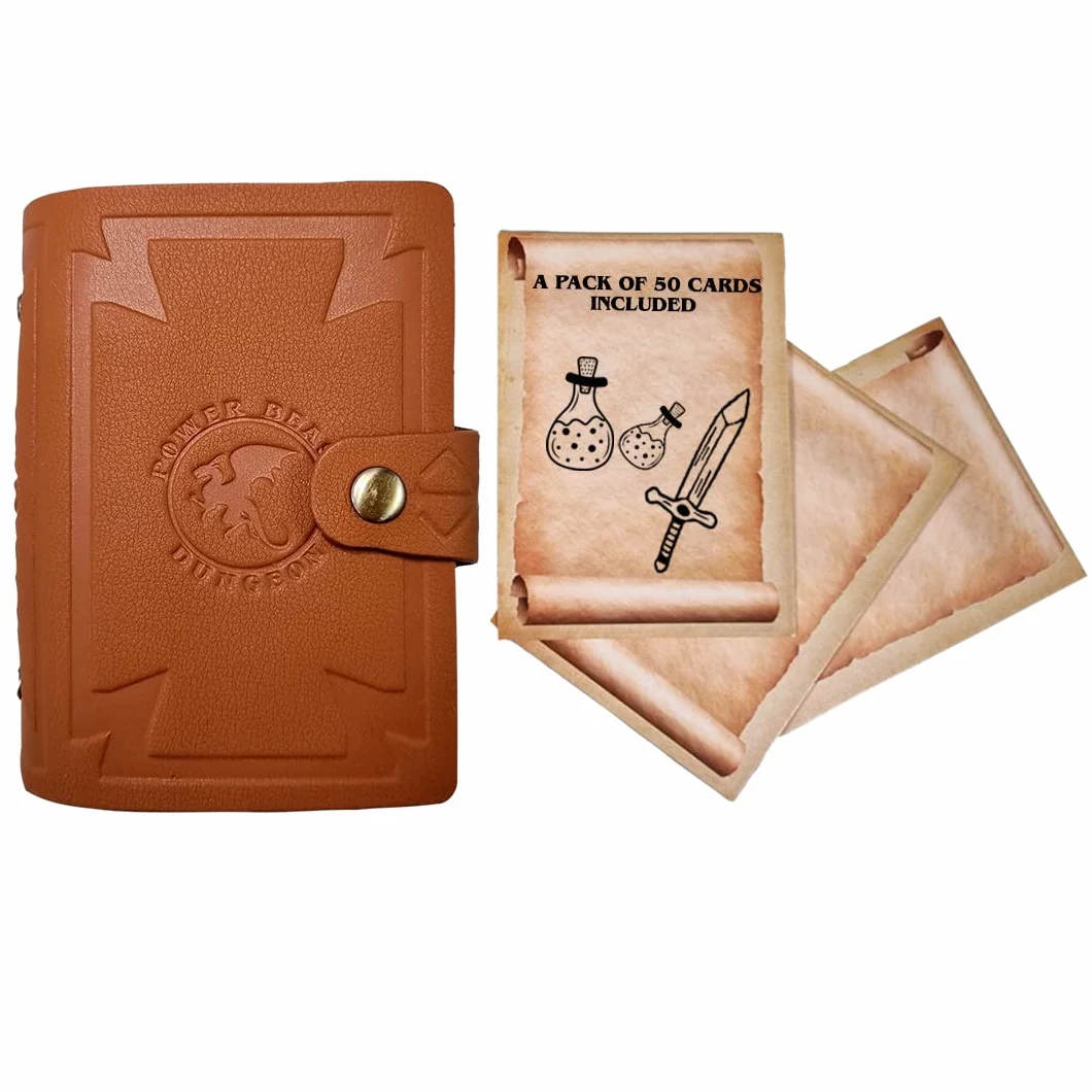 Dungeon Libro Dungeons and Dragons 5a Edizione, Compendio Tascabile, Libro degli incantesimi, Guida del Dungeon Master, Giochi di Ruolo, D&D 5e, Set di Dadi, DND, + 50 Lettere Pergamena.