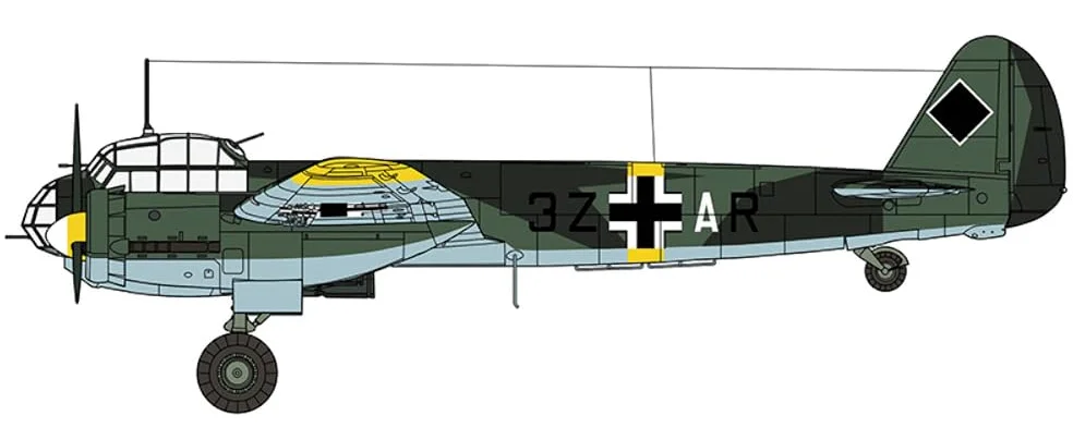 Hasegawa HJT07446 Scala 1: 48 " Junkers ju88 a-5 Fronte Orientale Model Kit