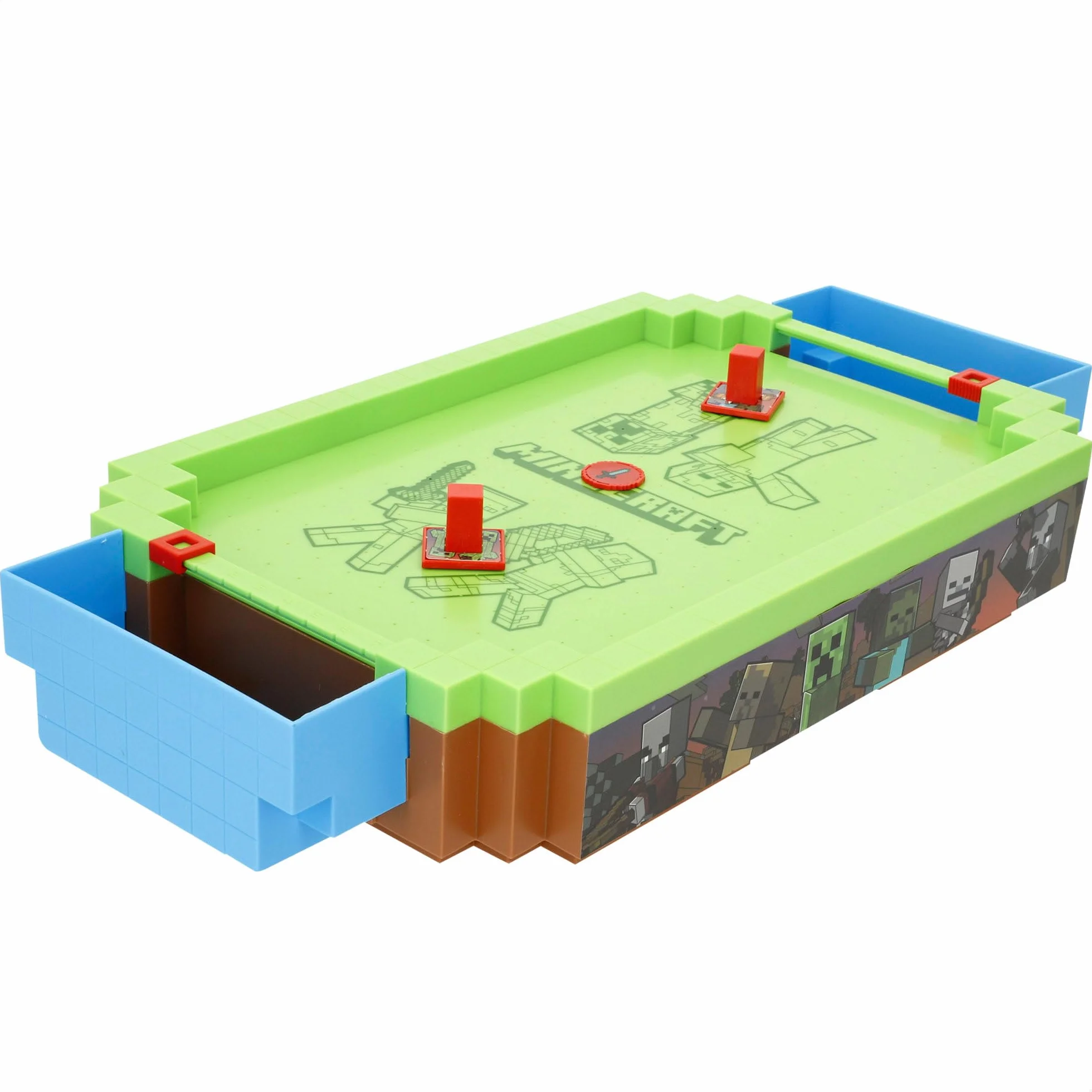 COLORBABY Minecraft Air Hockey Tavolo elettronico, Overworld, Superficie Aria, Segnalibro, Design Premium, Licenza ufficiale, Giochi da tavolo elettronici, Giochi da collezione, Bambini, Adulti (77715