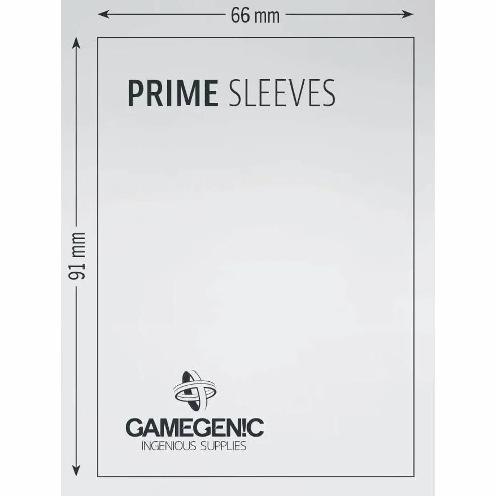 Gamegenic GGS11025ML Prime Sleeves (100-Pack), Gray