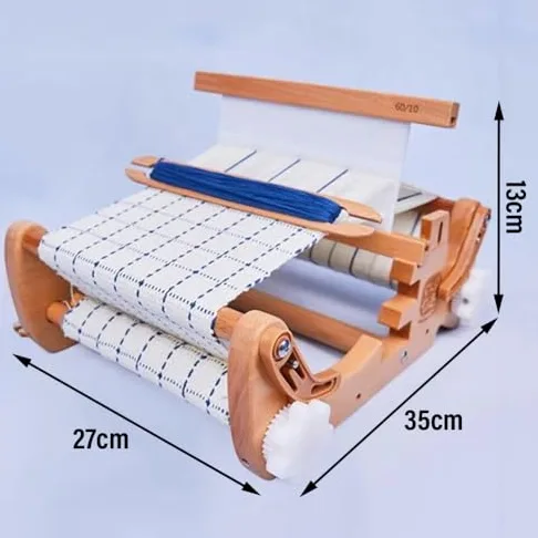Kit per tessitura in legno con pettine e bobina, macchina per maglieria tessuta a mano per bambini e principianti, strumento fai da te per lavori artistici multi-artigianali