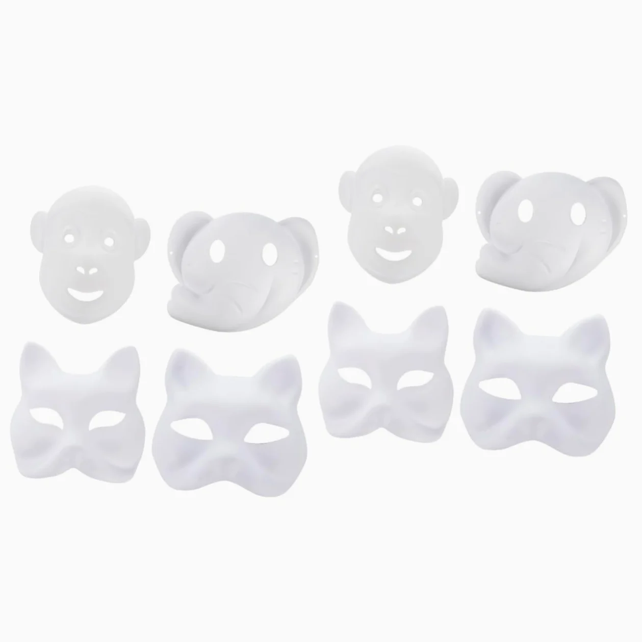 GALPADA Maschera Vuota Maschera Verniciabile Vestito Vestiti Di Halloween Costume Vuoto Fai Da Te Pieno Maschera Cosplay Maschere Cosplay Maschera Per Gli Occhi Bianca Carta