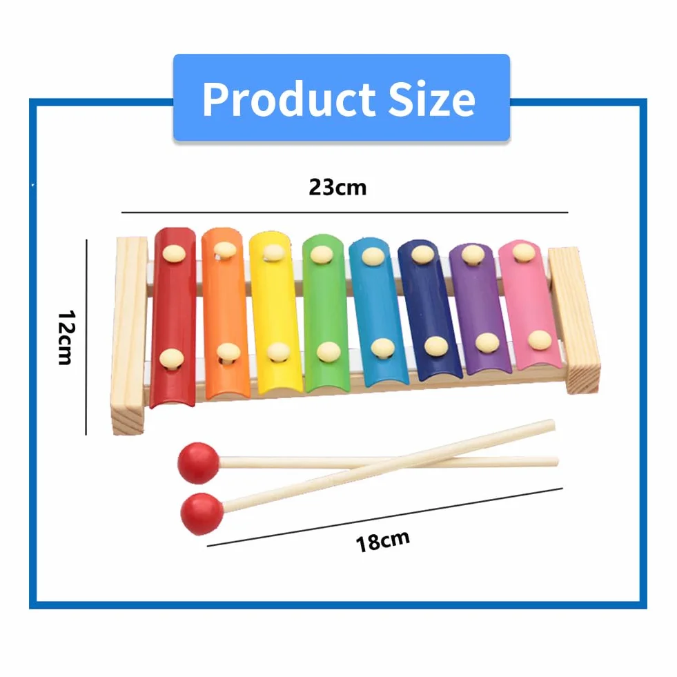 Xilofono Bambini Colorato Professionale, Strumento Musicale per Bambini, Giocattoli Musicali