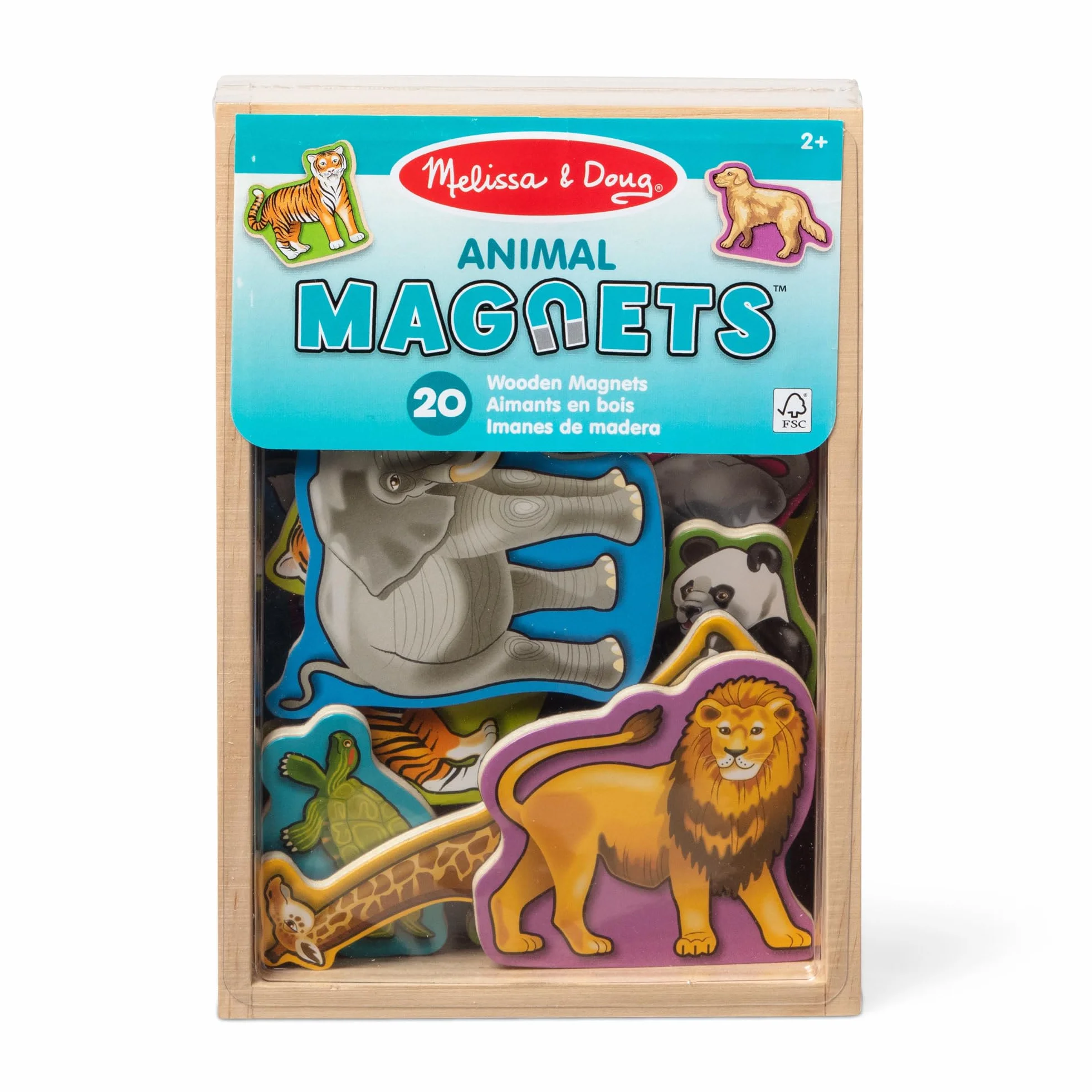 Melissa & Doug Magneti Bambini - Gioco Calamite Educativo in Legno per Lavagna Magnetica, 2+ Anni