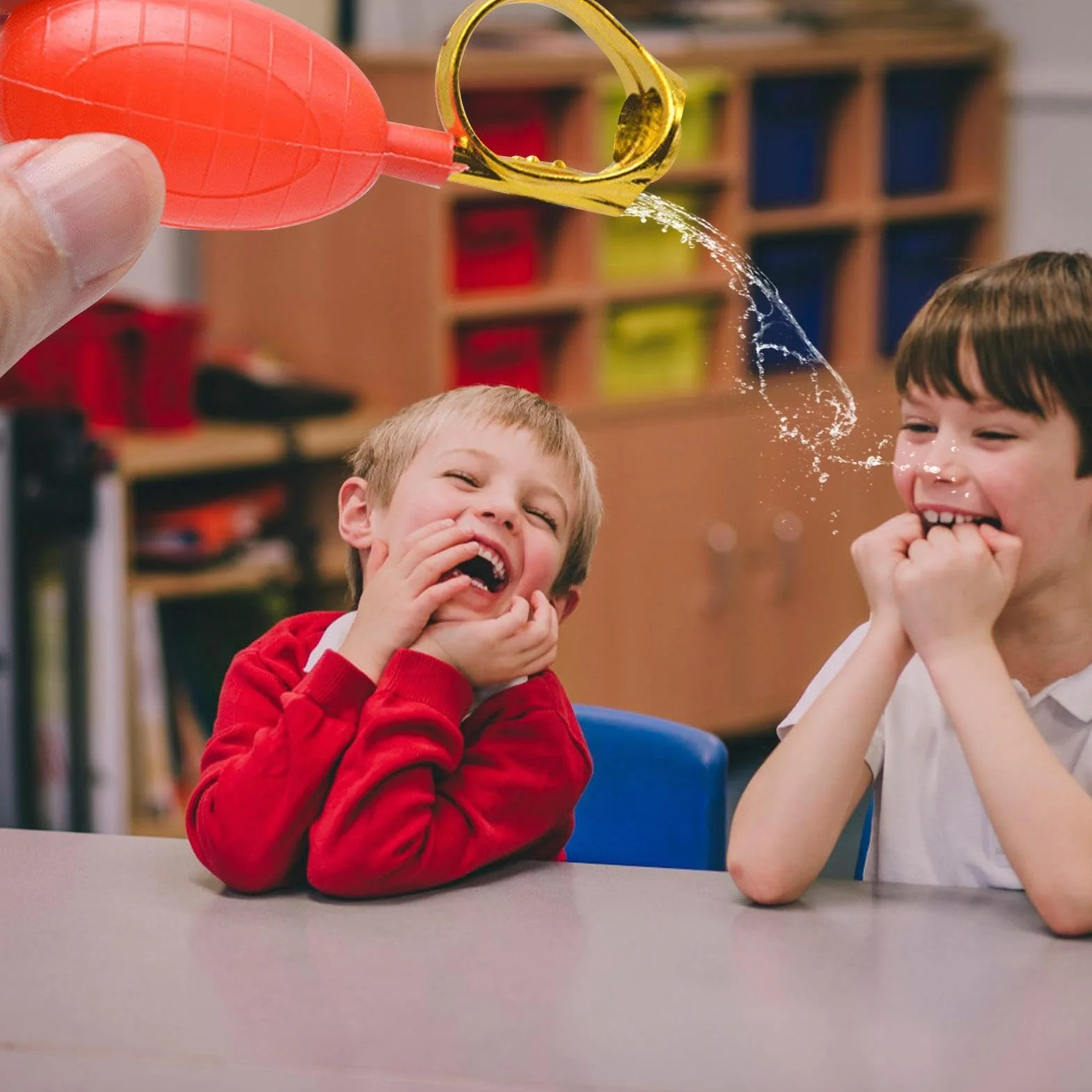 Anello Squirt - Giocattolo scherzoso con spruzzo d'acqua | Divertente gioco di anelli di schizzi per bambini e adulti, anelli di spruzzo d'acqua per scherzi del primo di aprile, novità giocattoli che