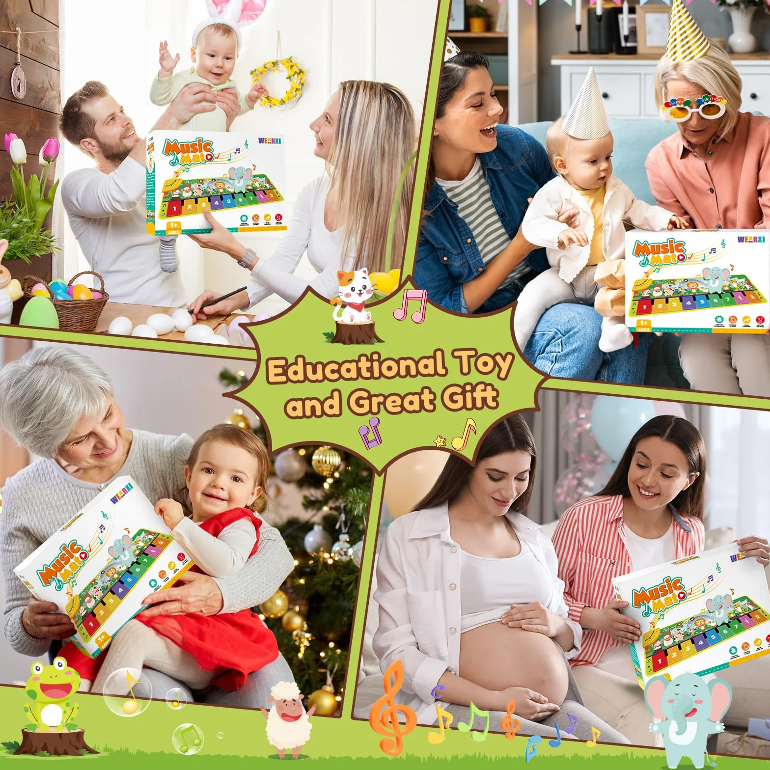 WEARXI Tappeto Musicale Regalo Bambino 1 Anno Giocattoli Bambini 1-5 Anni