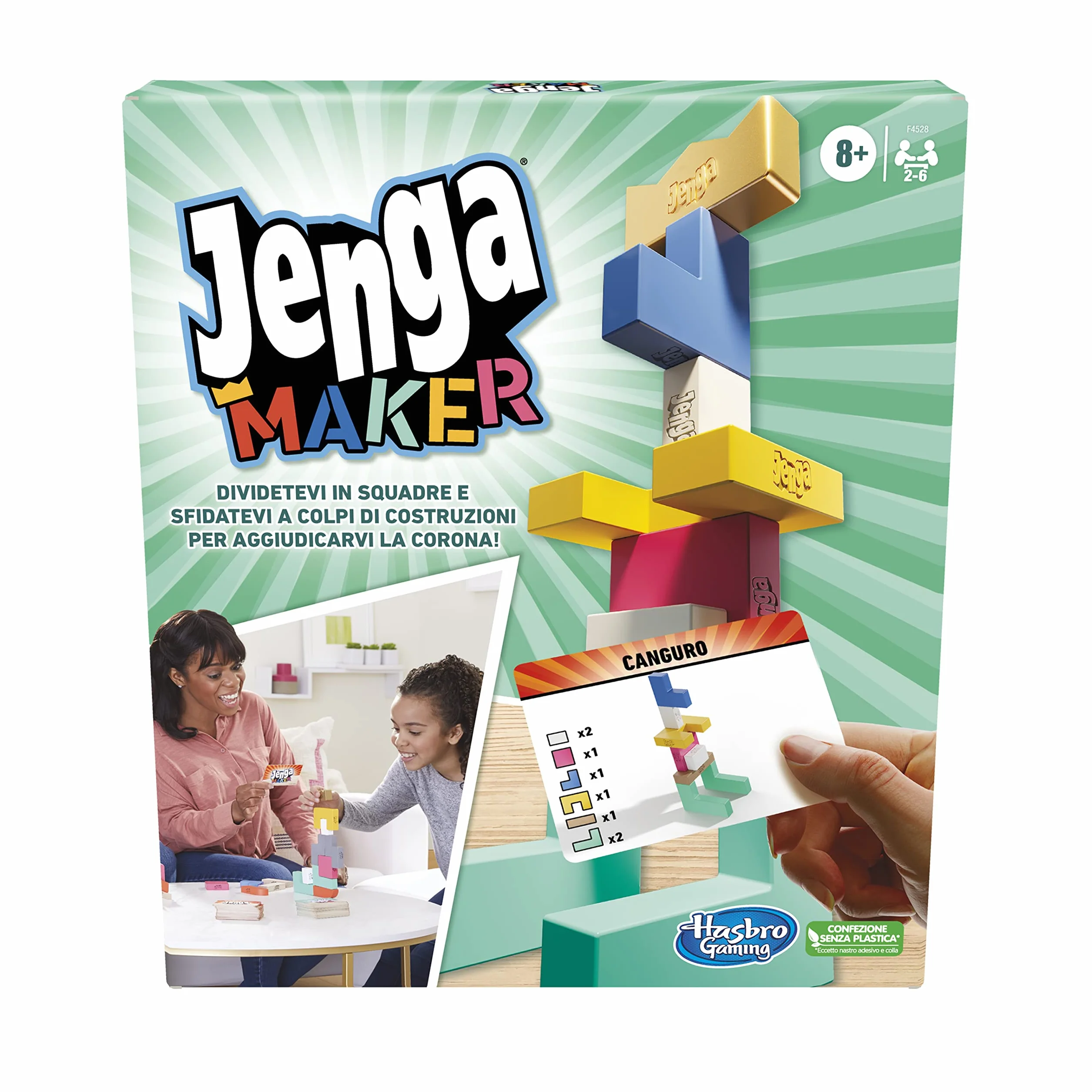 Hasbro - Gaming Jenga Maker, 8+