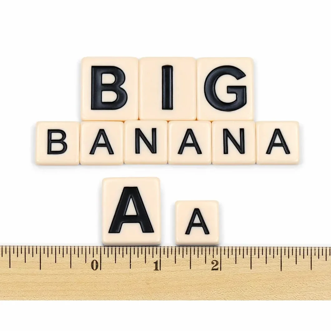 BANANAGRAMS , Bananagrams Big Letter , Word Game , Ages 7+ , 1-8 Players , 10+ Minutes Playing Time