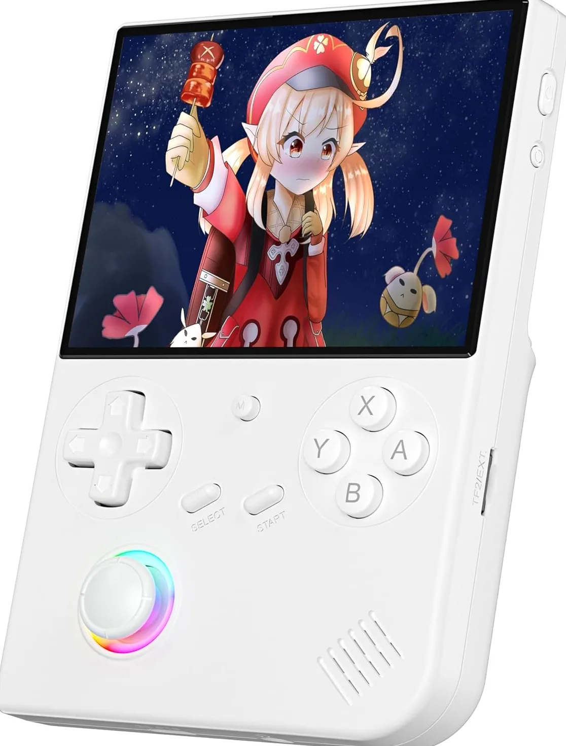 RG40XXV Console di gioco portatile retrò con schermo IPS da 4 pollici 64G TF Card sistema Linux e batteria 3200mAh supporta WiFi 5G Bluetooth 4.2 HDMI bianco