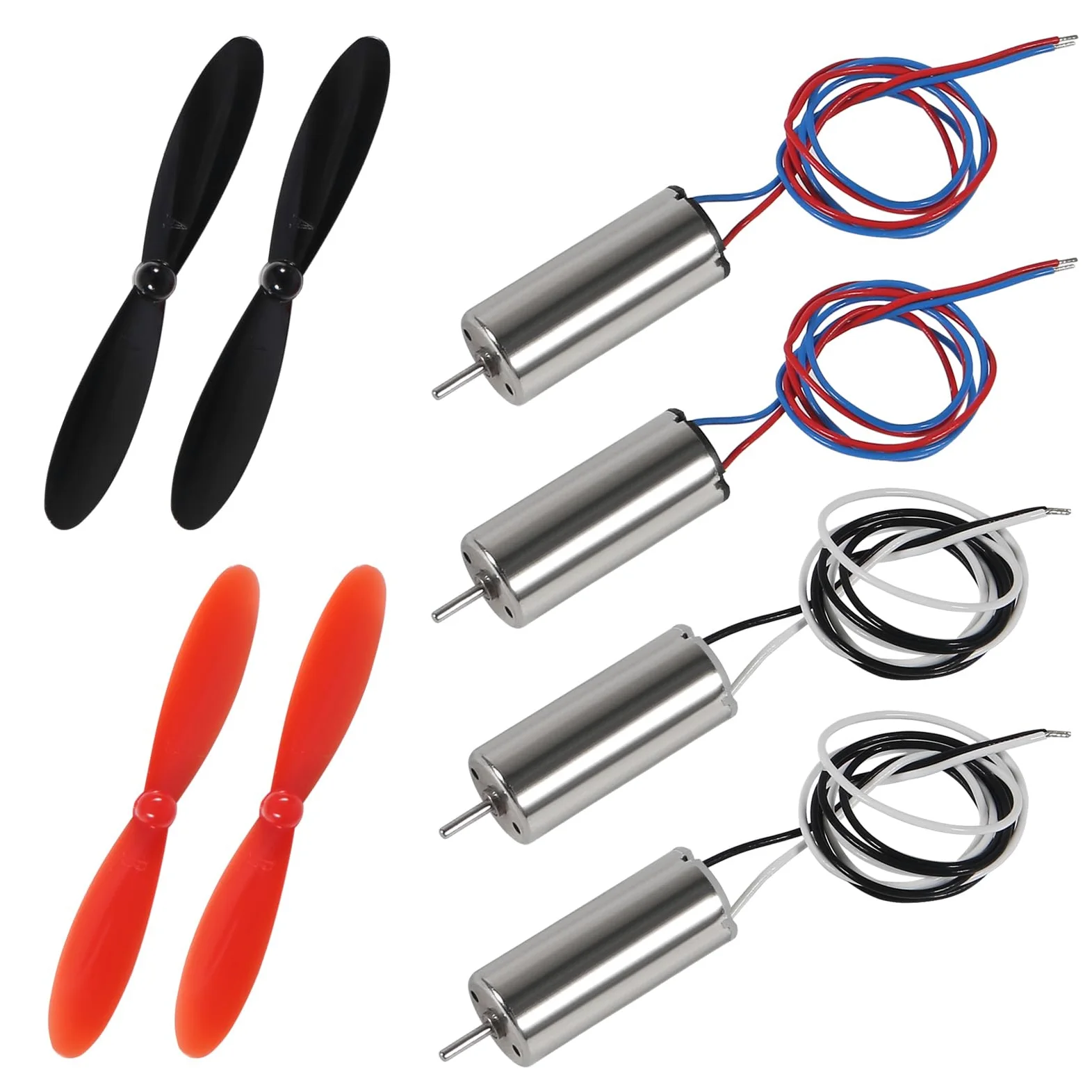 8pcs 8520 Coreless Motore 8.5 x 20mm Spazzolato Motori Hollow Cup Drone Motor+8pcs 55mm CW CCW Elica per DIY Micro Quadcopter RC Drone