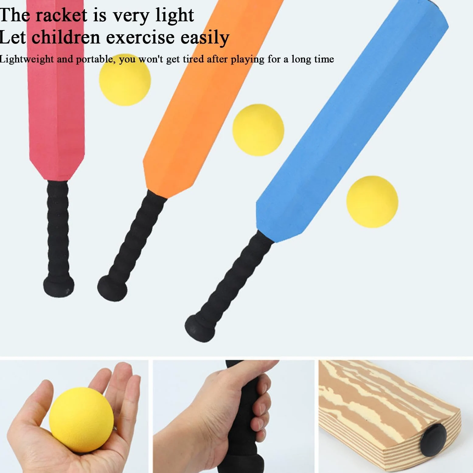Set di mazze sportive per bambini, per genitori e bambini | Set educativo per bambini, 60 x 7,5 x 3,5 cm, mazza e palla con gambi, gioco sportivo interattivo per genitori e bambini