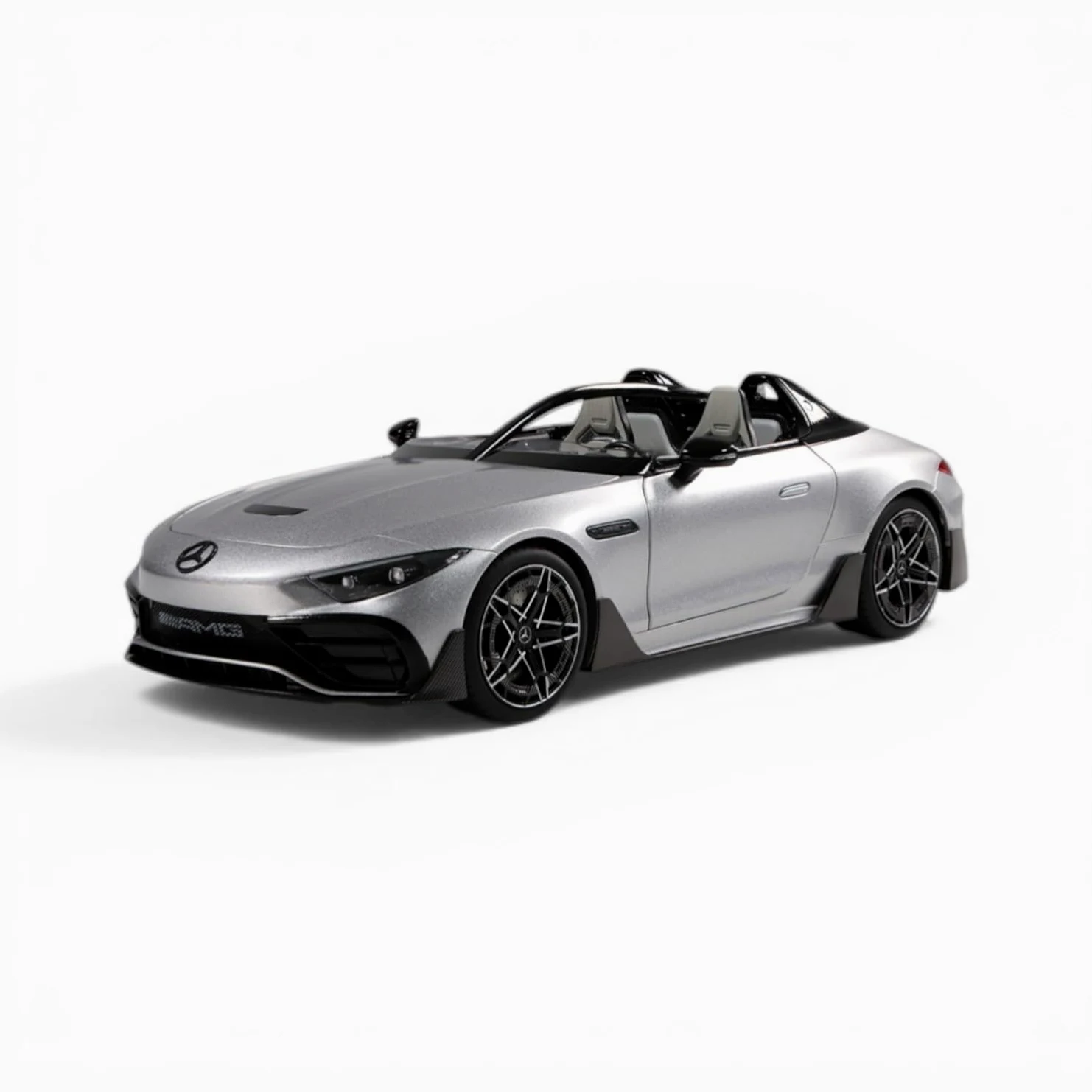 Mercedes‑AMG PureSpeed 1:18 Modellino auto – Premium Diecast Speedster miniatura con sistema Halo, porte aperte, cofano e bagagliaio, interni ricchi di dettagli