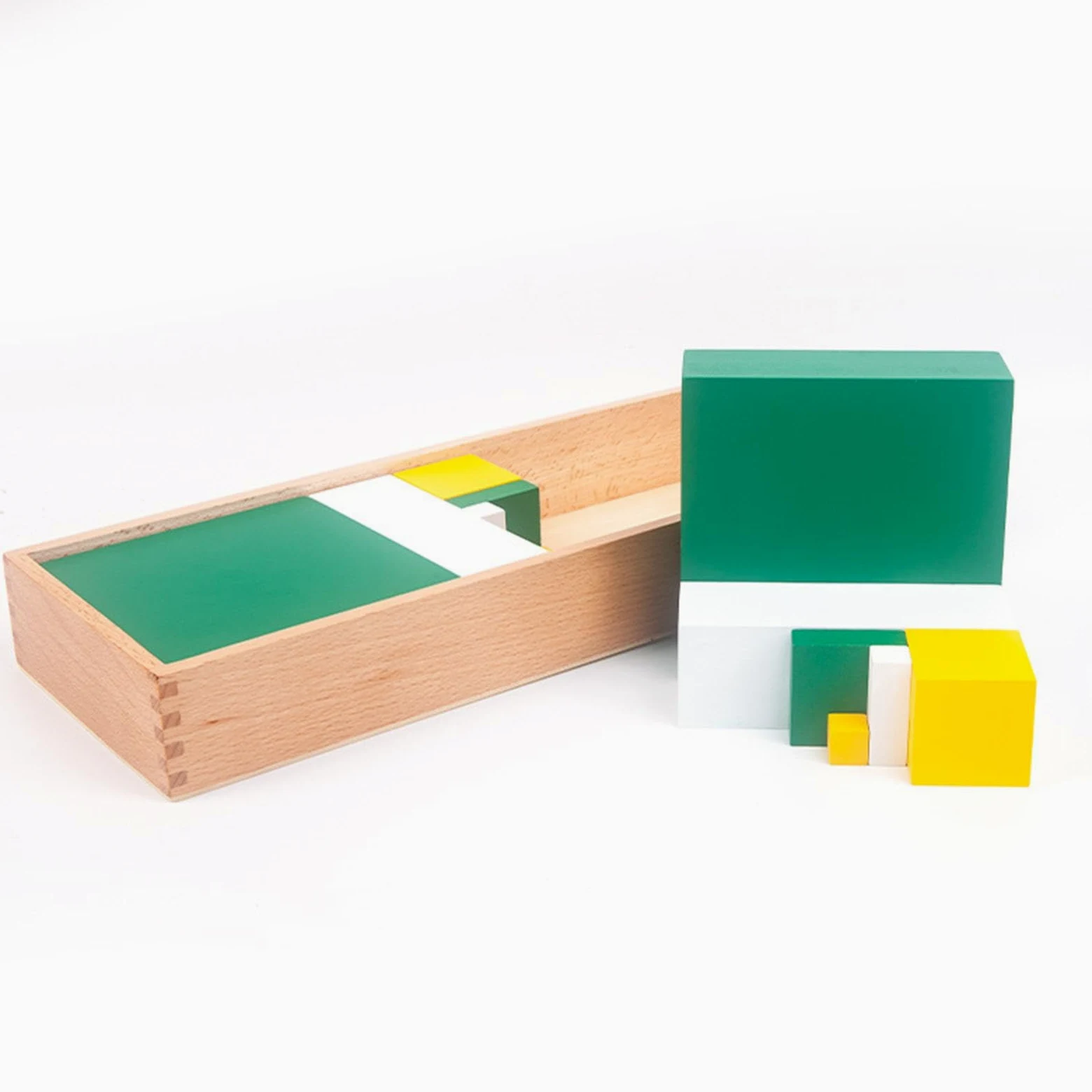 Cubo Binomiale, Giocattoli Sensoriali Educativi, Blocchi di Legno per Bambini, 42,6x15,6x5 cm