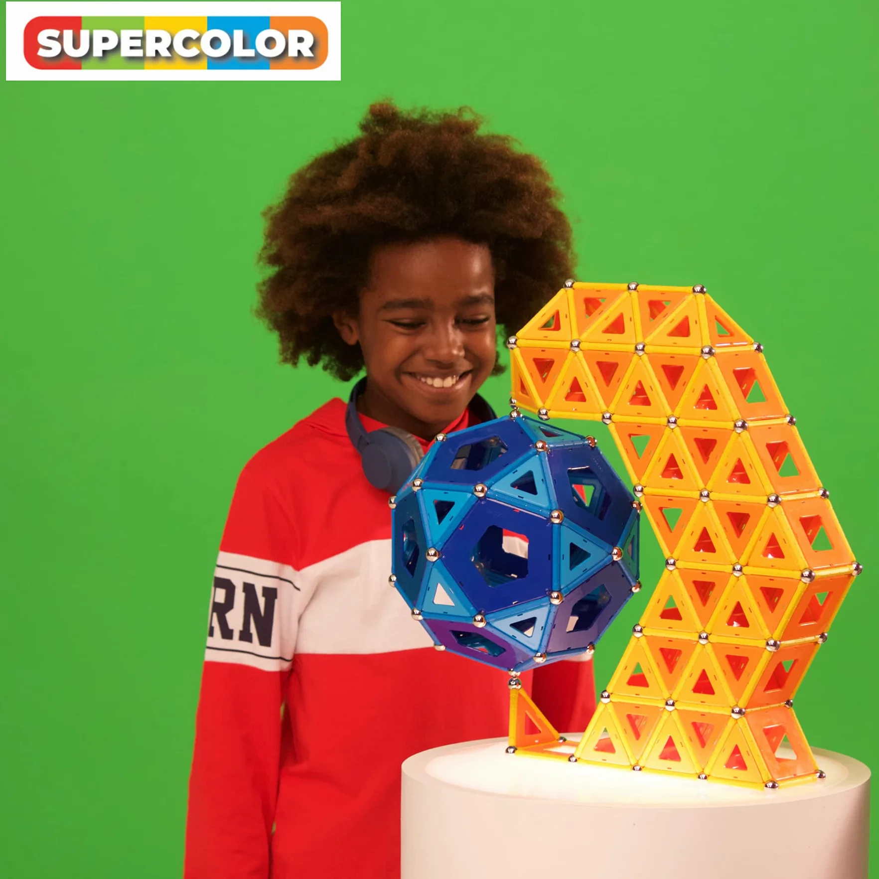 Geomag Supercolor Costruzioni Magnetiche 52 Pezzi Plastica Riciclata