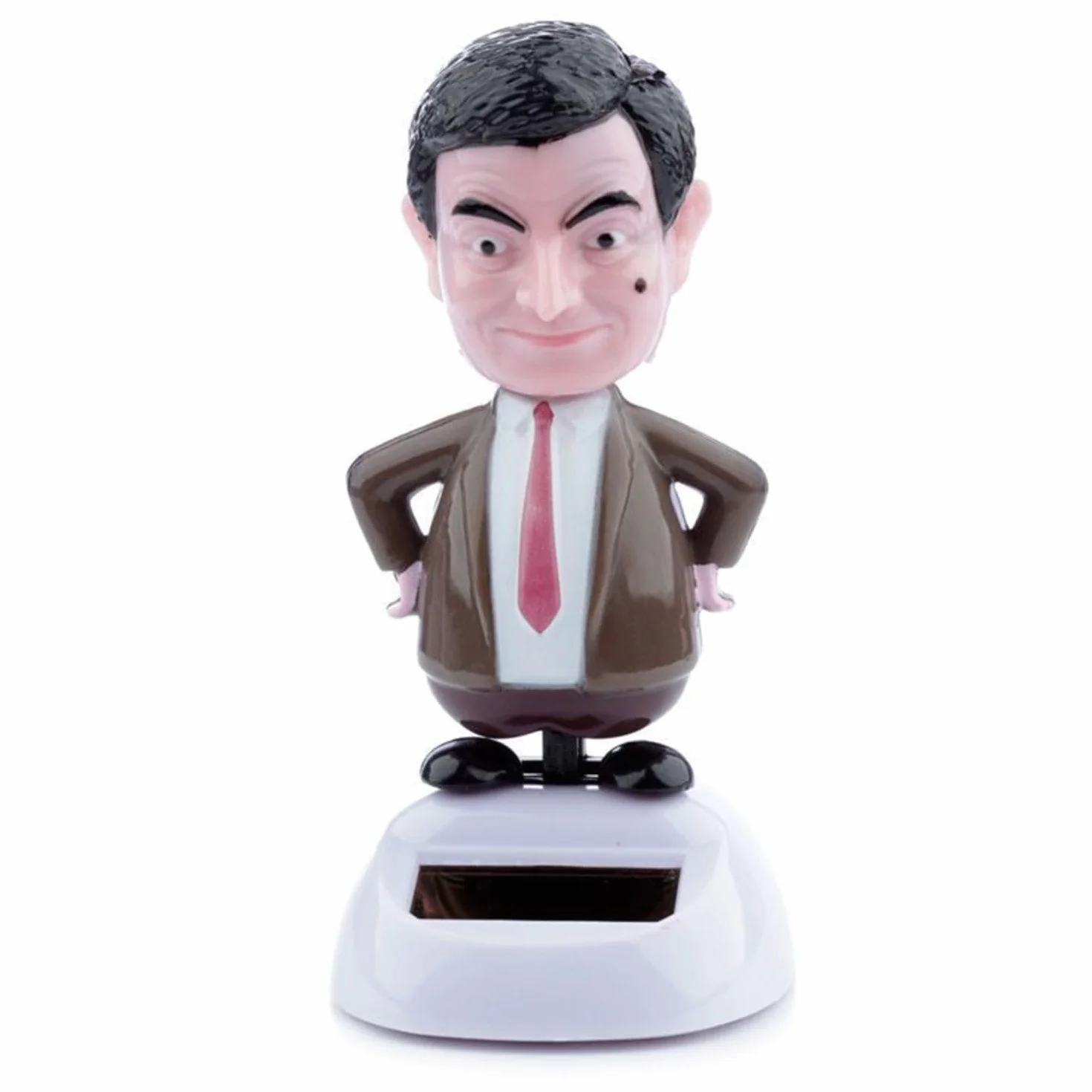 Out of the blue 57/9749 - Statuetta Mobile Mr. Bean su Base in plastica, con Pannello Solare, Circa 11 cm