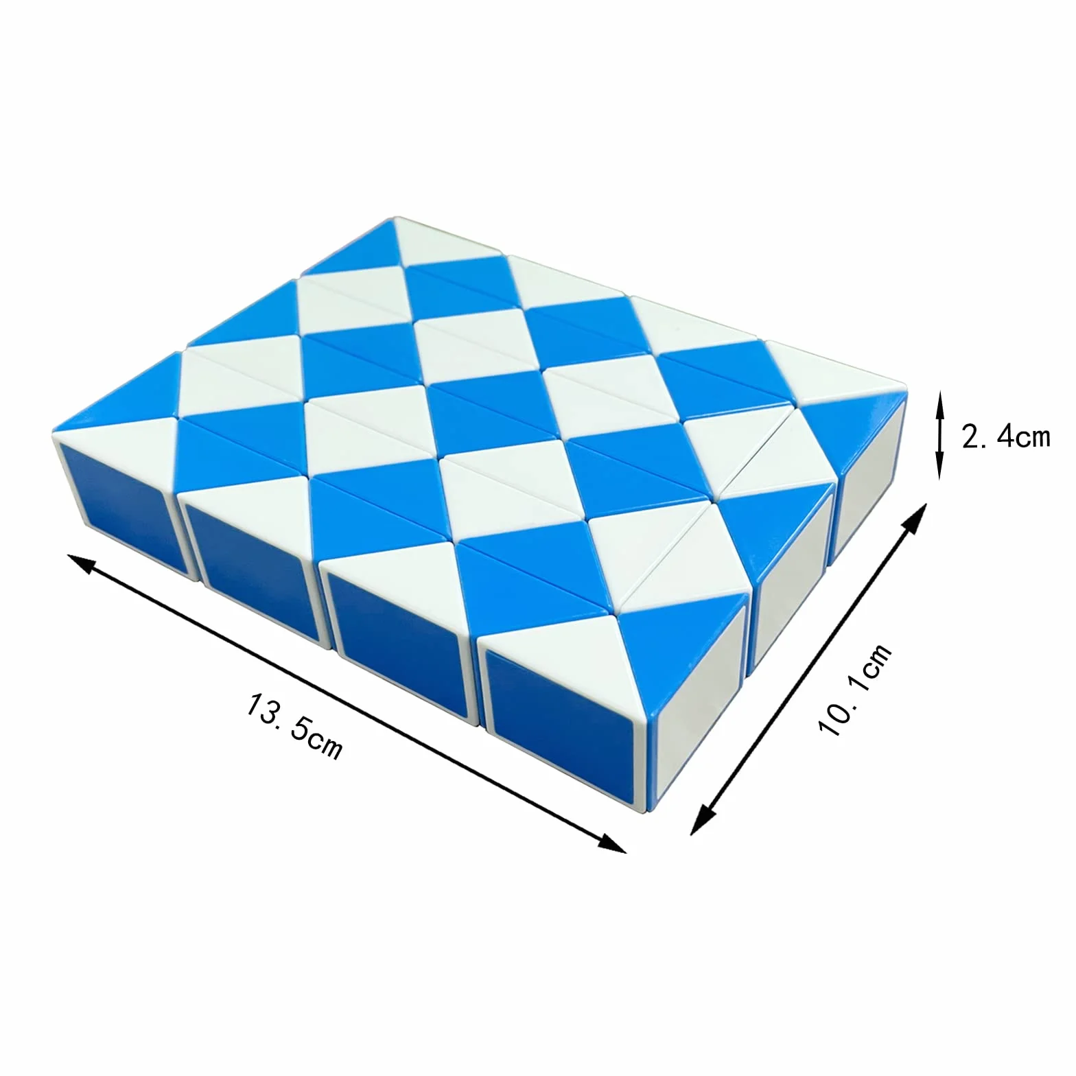 Serpente Magico 48 segmenti Magic Snake Cubo Puzzle-regalini feste bambini-giocattolo agitarsi serpente-Giocattoli del serpente di Bomboniere per feste di compleanno per bambini(blu*1)