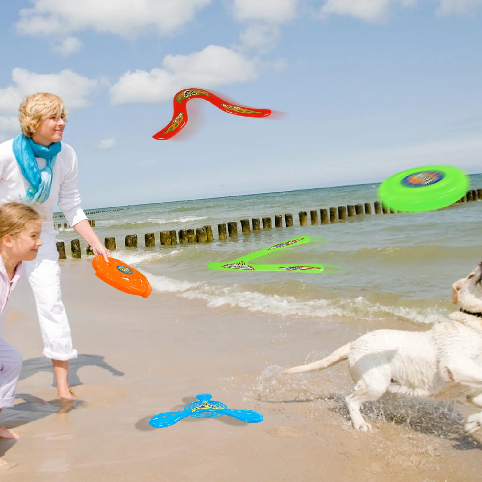 6 Pezzi Set di Boomerang, Boomerang a Forma di V, Boomerang per Principianti Set, Giochi Interattivi Genitore Figlio, Giocattoli per Bambini, All'aperto per Principianti