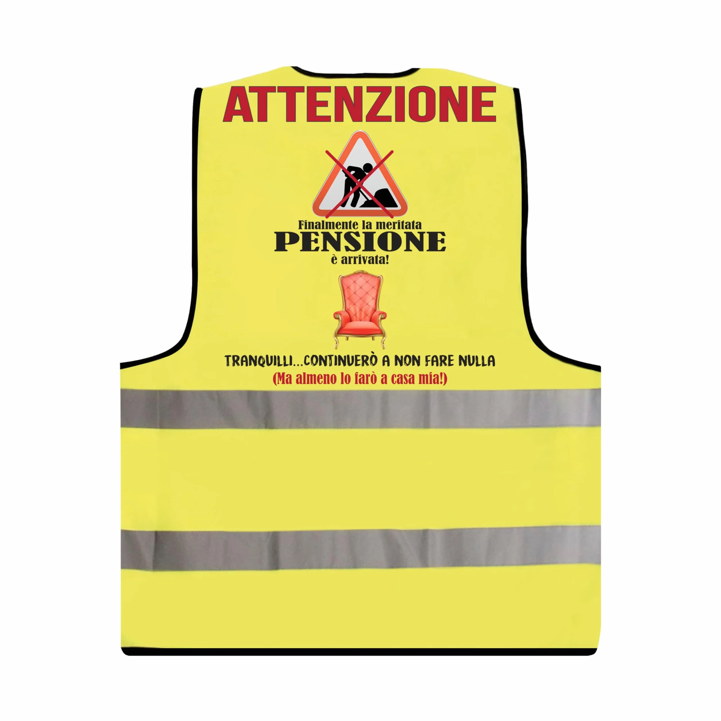 Gilet Pensione Divertente - Idea Regalo Pensione Uomo Originale - Regali per Pensione Gadget Scherzi Pensionato Originali