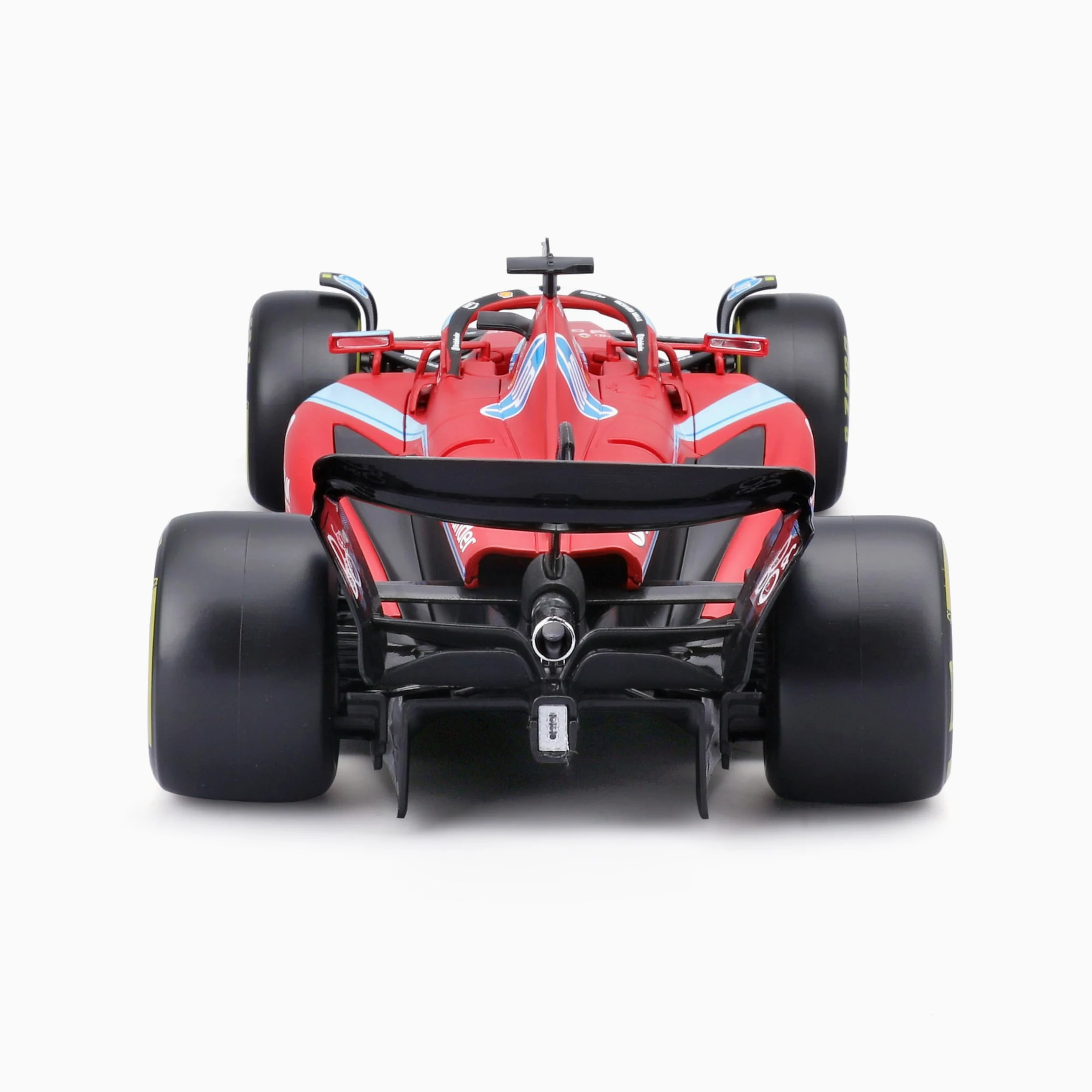 Bburago Formula 1 Ferrari SF-24 Miami Versione Deluxe Edition (2024): modellino auto in scala 1:18, autista #16 Charles Leclerc, custodia rigida 35,9 cm, rosso (18-16821-1)