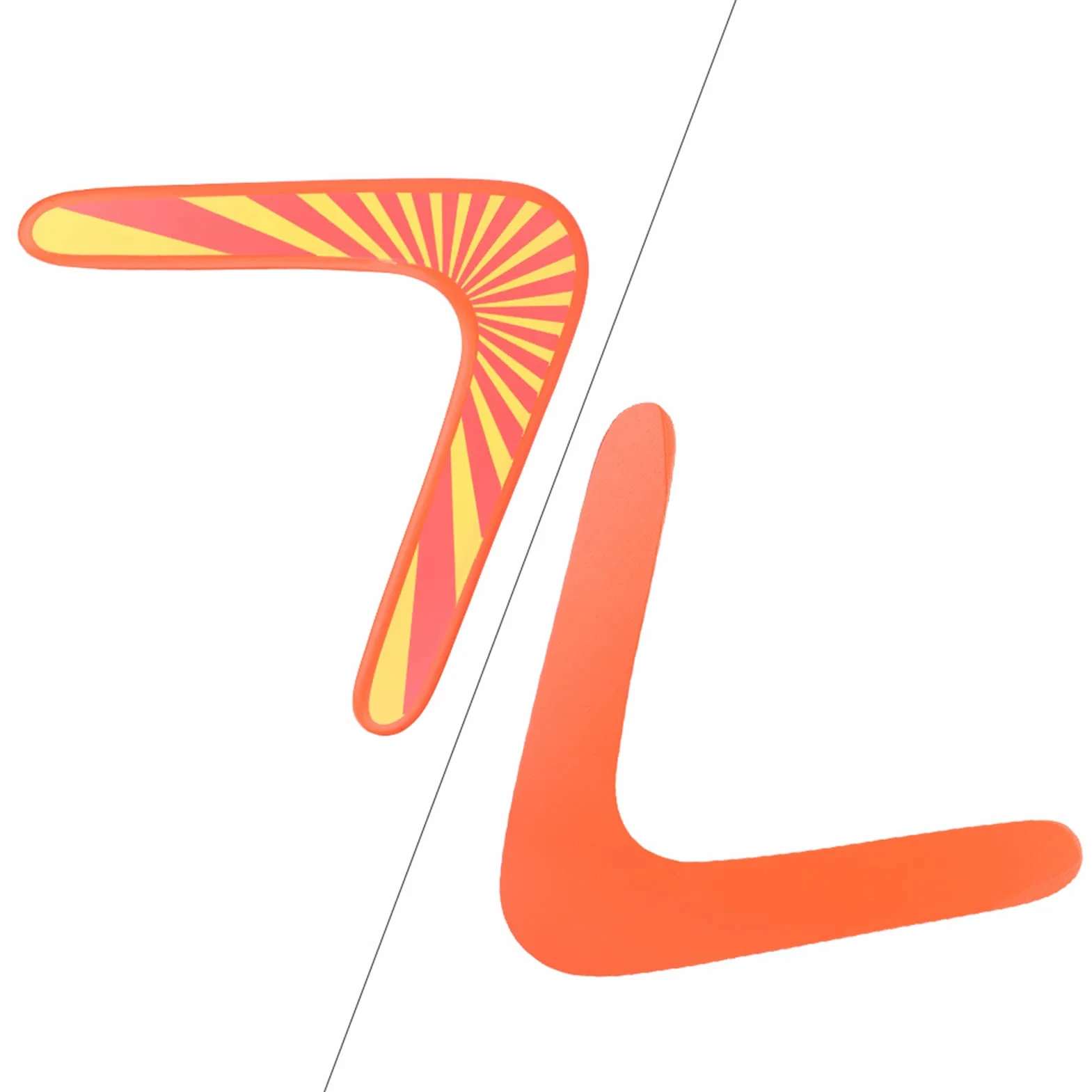 Boomerang in Legno a Forma di V, Giocattolo Sportivo Classico All'aperto, Realizzato in Materiale di Legno, Adatto per attività All'aperto