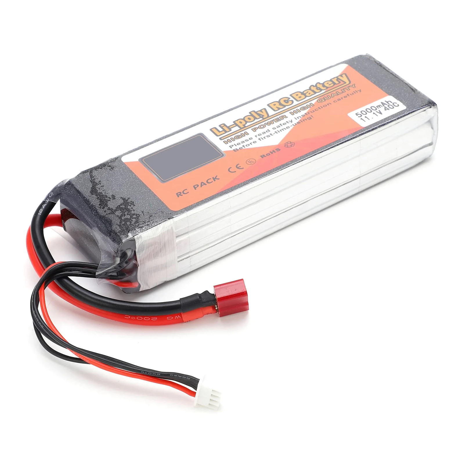 3S 11.1V 5000Mah Lipo Battery Pacco per Auto RC, Droni, Elicotteri - Performance Ad Alta Scarica 40c