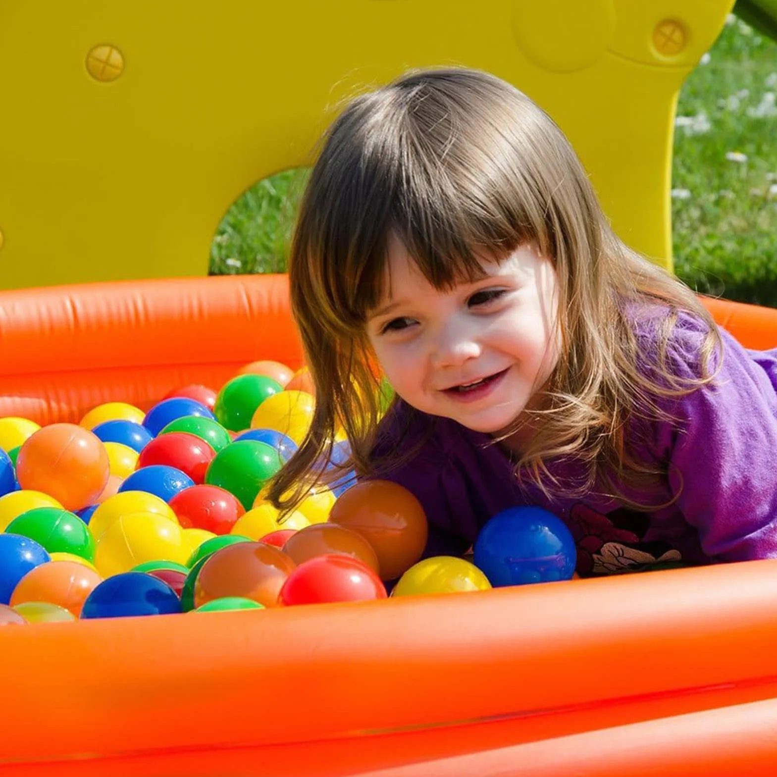Palline Colorate Piscina Ø 7 Cm Di Diametro, 50 Pezzi Palline Di Plastica Colorata, Per Riempire Piscine Tende, Colori Vivaci Durevoli E Sicuri