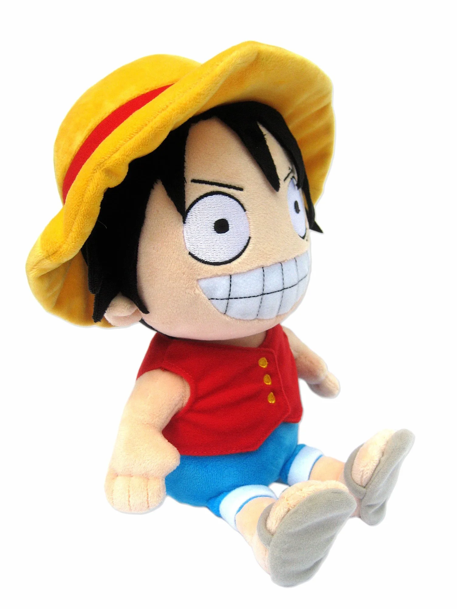 One Piece - Luffy/Ruffy - Peluche Figurine (25cm) - Original & Licensed Manga Anime Ruffy Peluche