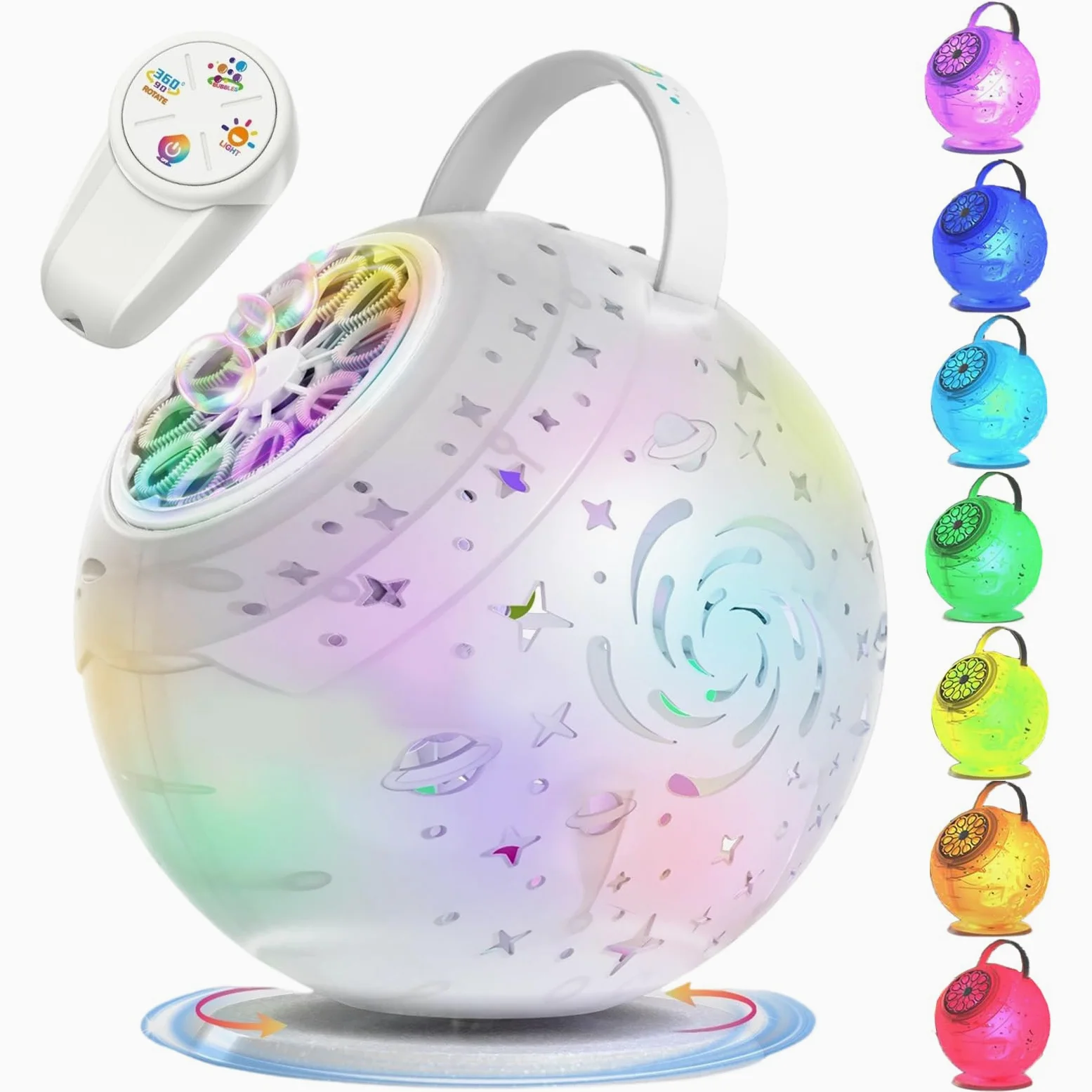 Bolle Girevole a 360° con | Giocattolo a 10 fori per bambini per Matrimonio Compleanno Giardino Esterno Regalo Bambini Ragazzi