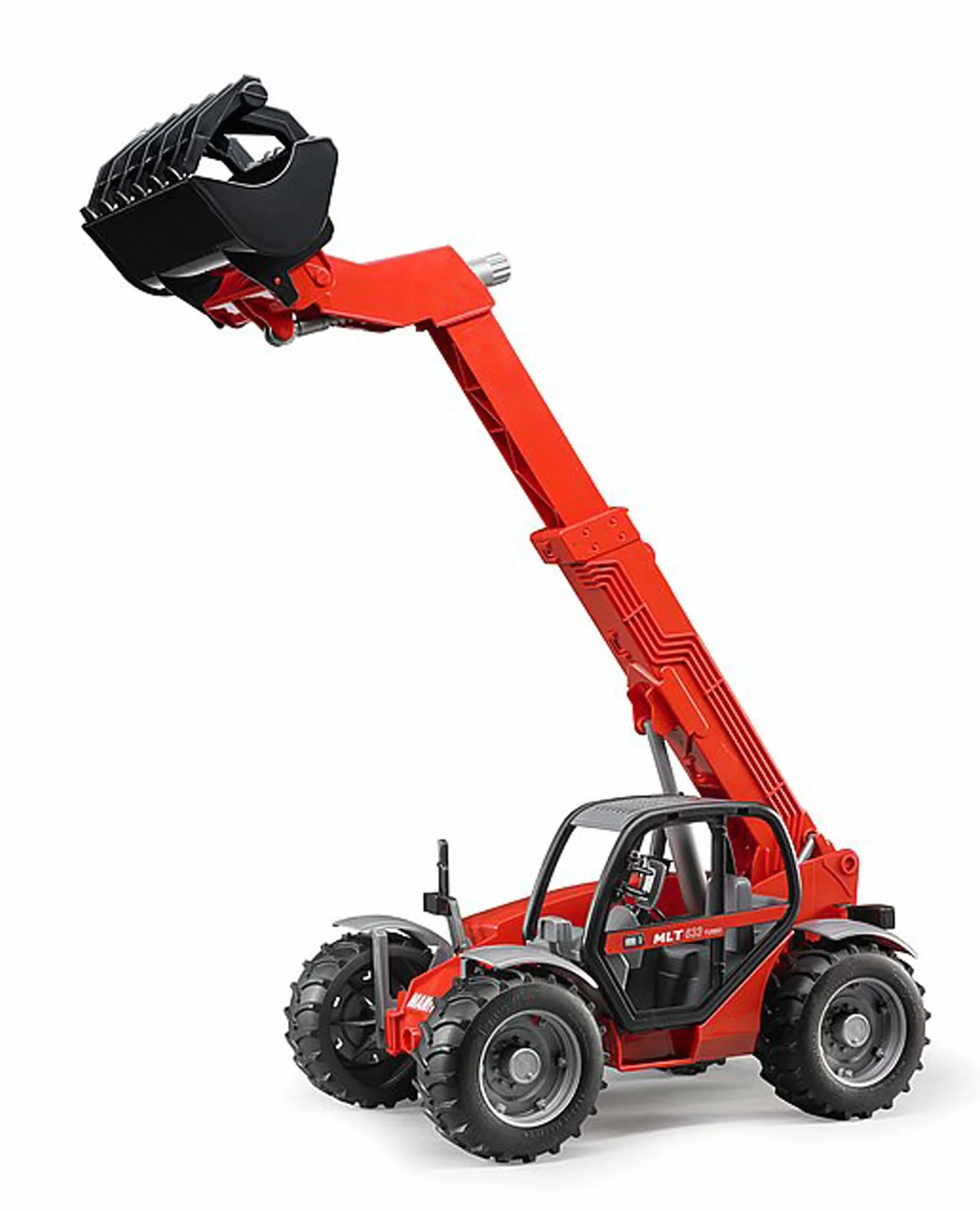 bruder 02125 - Pala telescopica Manitou MLT 633, veicoli, veicolo da costruzione, macchina da costruzione, carrello elevatore, pala gommata, giocattolo