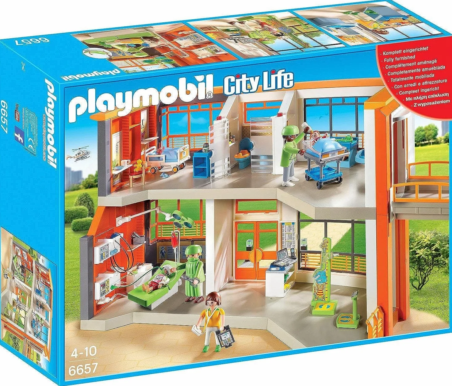 PLAYMOBIL City Life 6657, Ospedale dei Bambini per Bambini dai 4 Anni