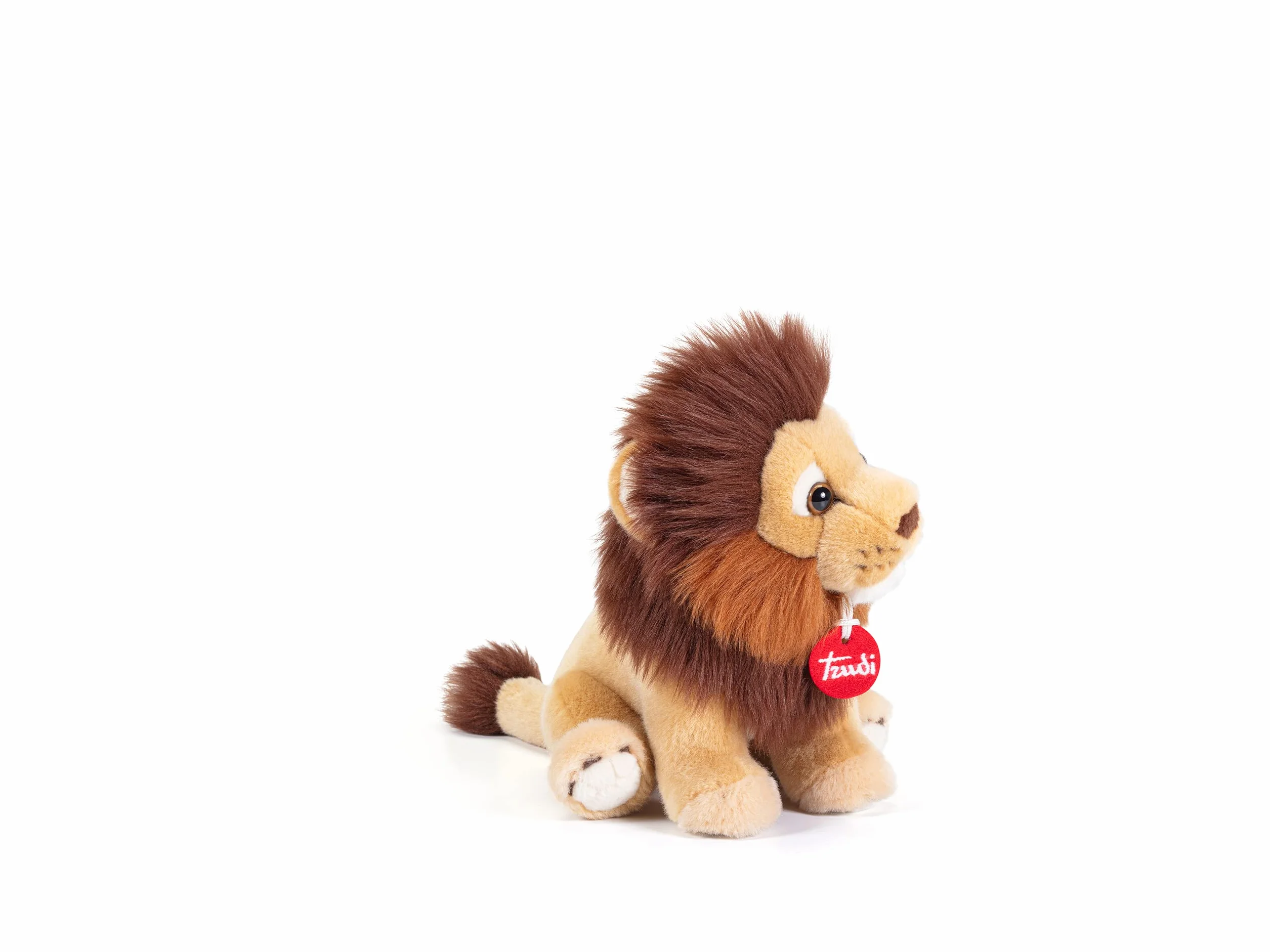 Trudi Leone Narciso Leoncino mascotte peluche, regalo di Natale e compleanno. | 17x18x25cm taglia S | Animali Esotici tropicali | modello 27541