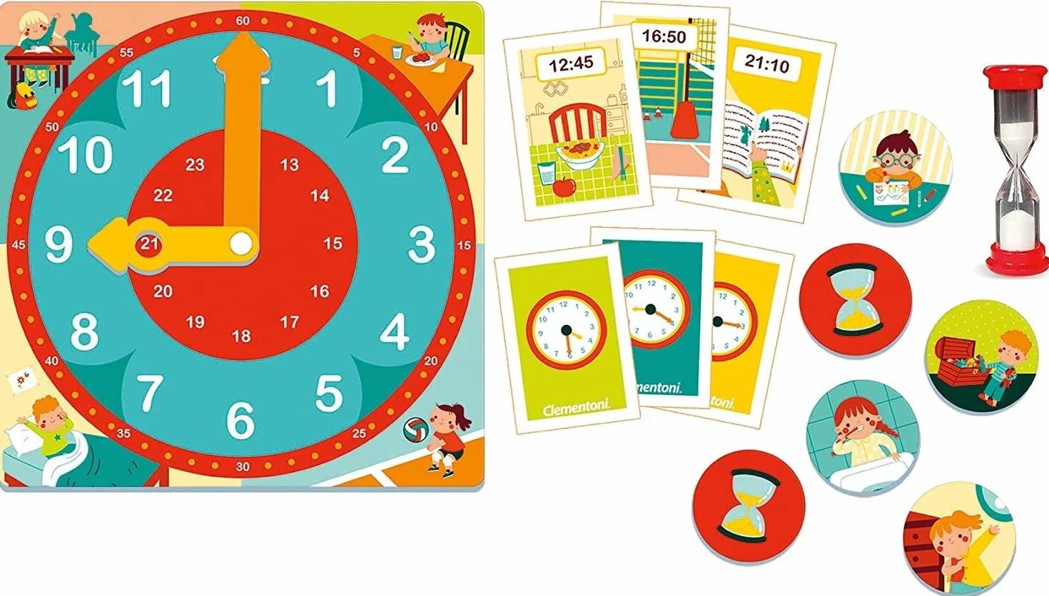 Clementoni - Sapientino L'Emozione di Imparare - Tic Tac Quanto Dura Un Minuto - Made in Italy - Play for Future, Orologio, Gioco educativo 5 Anni, 16244