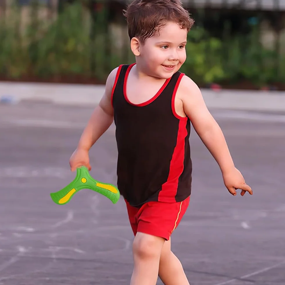 Kiuiom Boomerang,Boomerang per Bambini,Giocattoli da Lancio,Boomerang A Tre Ali,Gioco di Lancio per Bambini,per Stimolare L'interesse dei Bambini per Il Gioco