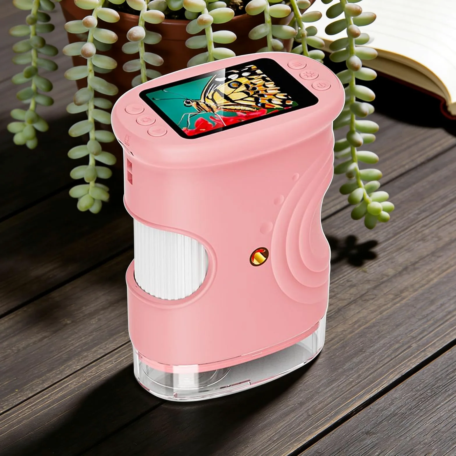 Microscopio per Bambini Giocattoli Scientifici Educativi Ricaricabili 1000X | Microscopio Digitale Portatile Con Schermo Da 5 Cm Per Bambini Ragazze Ragazzi Casa Scuola Laboratorio Natura