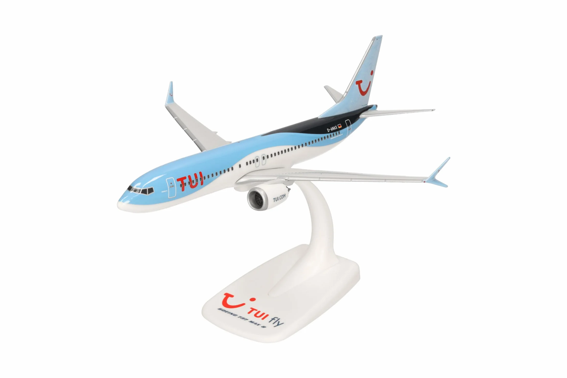 Herpa TUIfly Germany Boeing 737 Max 8 – D-AMAX Mallorca in miniatura per creazioni fai da te e regali, Multicolore, 612760