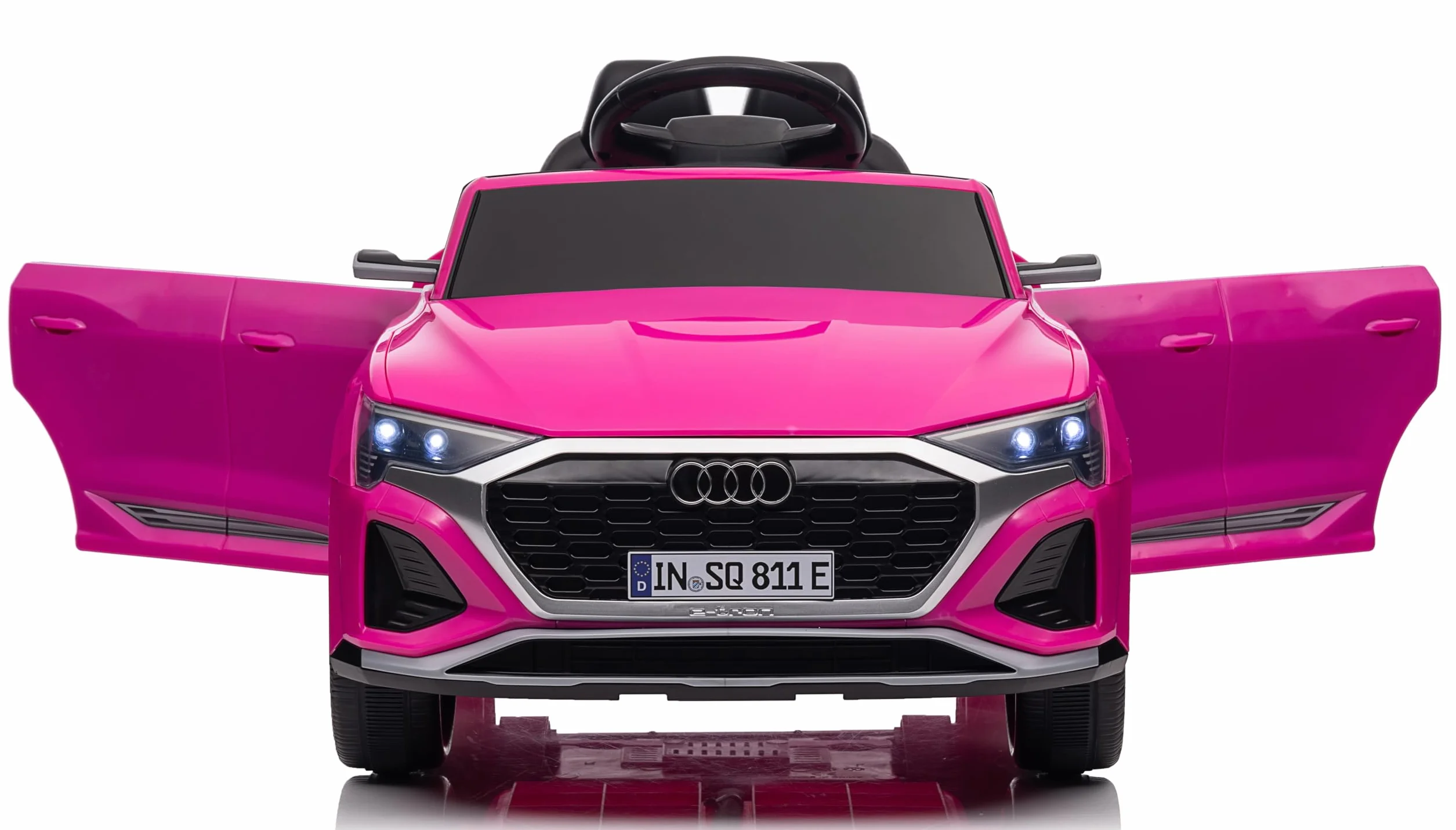 Audi SQ8 e-tron Sportback 12V Auto Elettrica per Bambini con Licenza Ufficiale Due Motori Telecomando Rosa