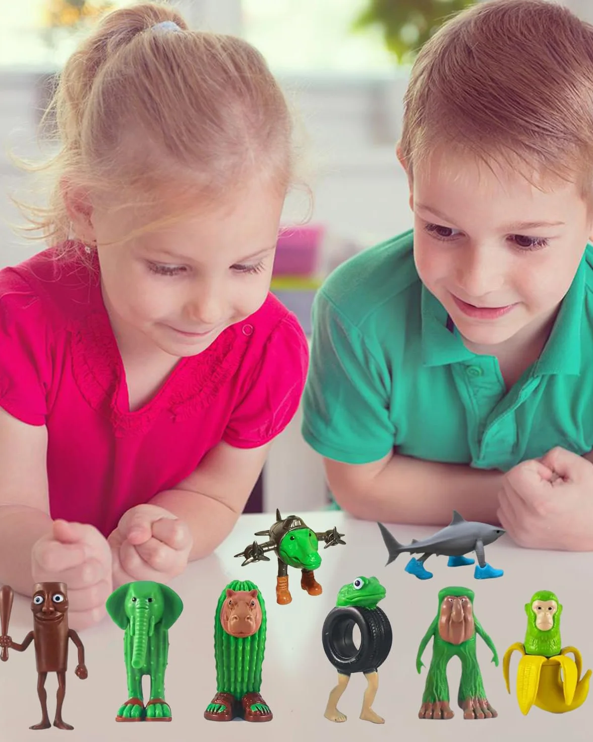 8 personaggi rosso cervello, divertenti personaggi da collezione italiani, per bambini e adulti, Tralalero Tralalala, decorazione perfetta per gli appassionati di gioco dai 6 anni in su