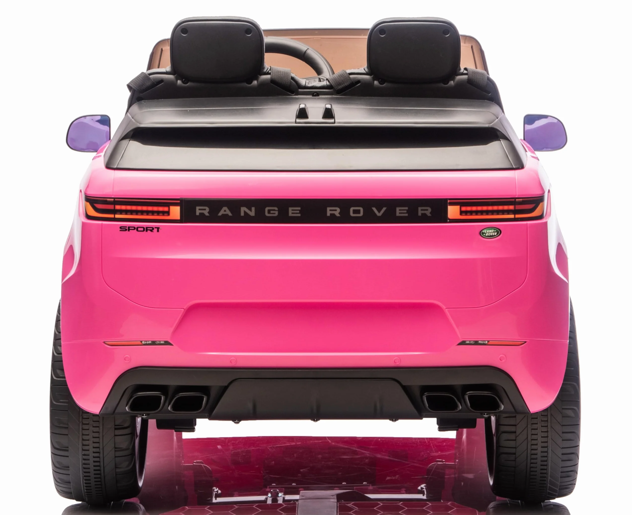 Land Rover Range Rover Sport 24V Maxi SUV Elettrico per Bambini 2 Posti - Macchina con Telecomando Sedili in Pelle Due Cinture a 3 Punti Luci LED Bluetooth Carico Massimo 60 Kg (Rosa)