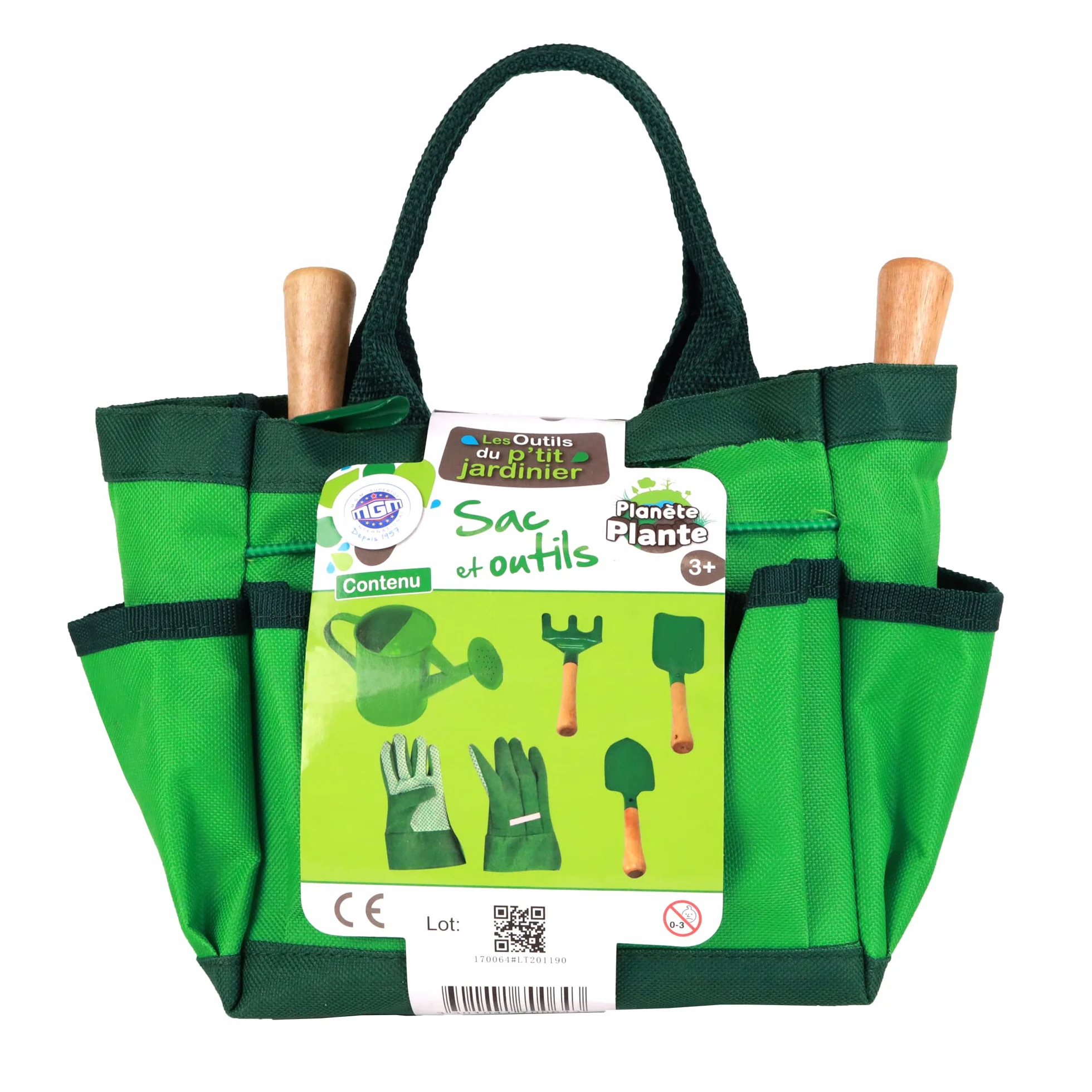 Set di 6 Pezzi per Giardinaggio - Attrezzi per il Giardinaggio - 170064 - Metallo - Giardino - Pianta - Paletta - Rastrello - Annaffiatoio - Gioco per Bambini - A partire dai 3 anni
