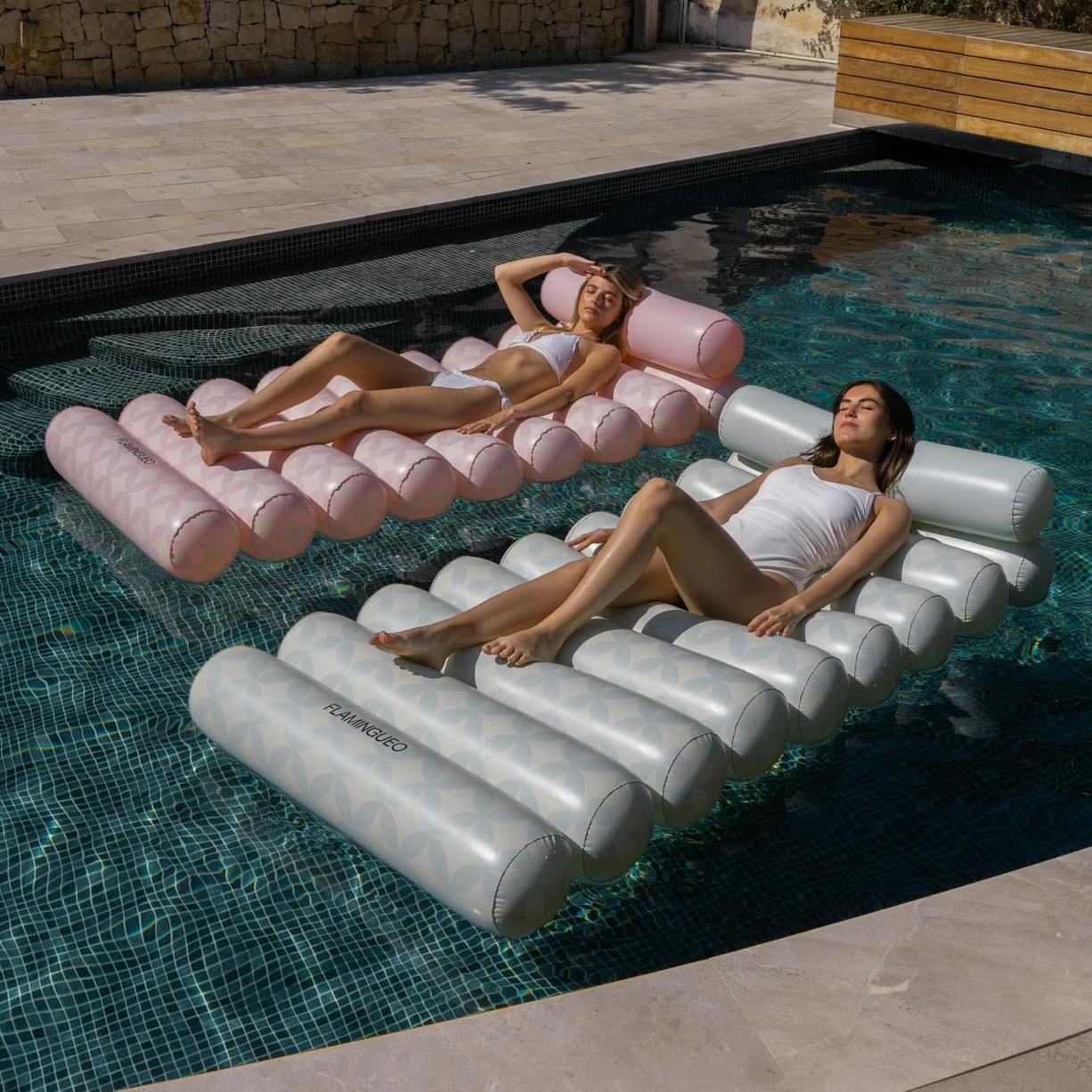 Flamingueo Materassino Gonfiabile - Gonfiabile Mare, Gonfiabili Piscina, Materassino Mare, Lettino Mare, Accessori Piscina (94 x 180 x 37 cm)