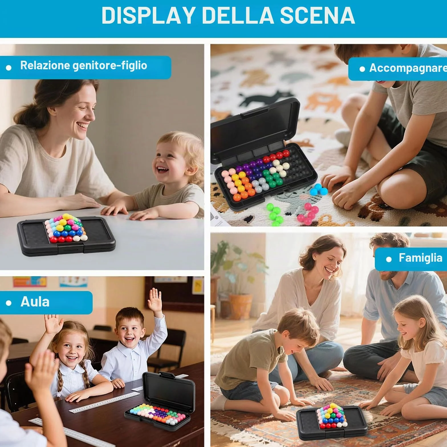 Puzzle IQ Giochi IQ Gioco di Logica 3D 200 Sfide per Bambini e Adulti