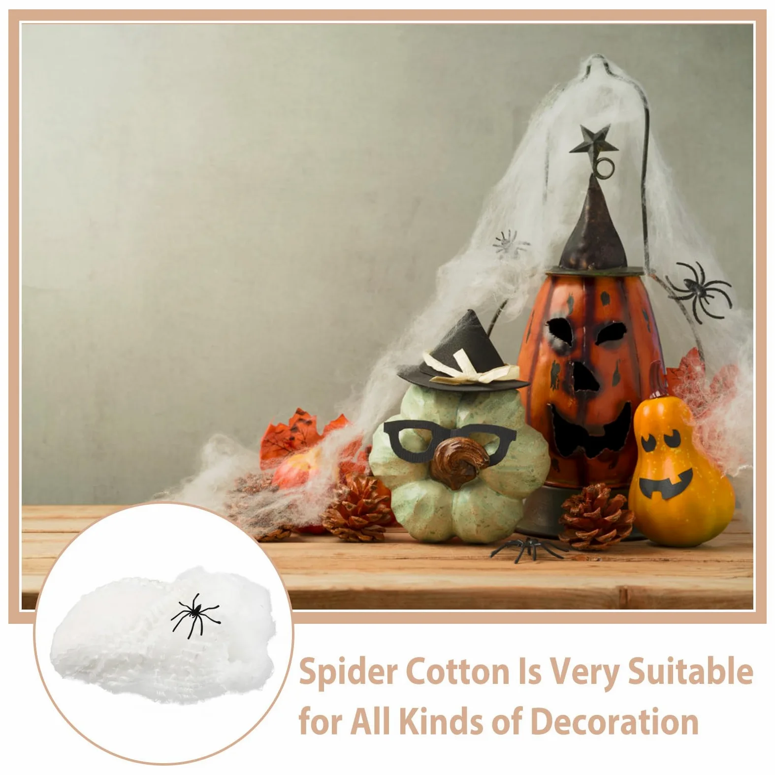 UPKOCH 1 Set di Ragni di Halloween: Ragni di ragnatele Elastiche Che Si Illuminano al Buio per Decorazioni di Halloween - Decorazioni per Feste a Tema - Allestimento di Scene spaventose