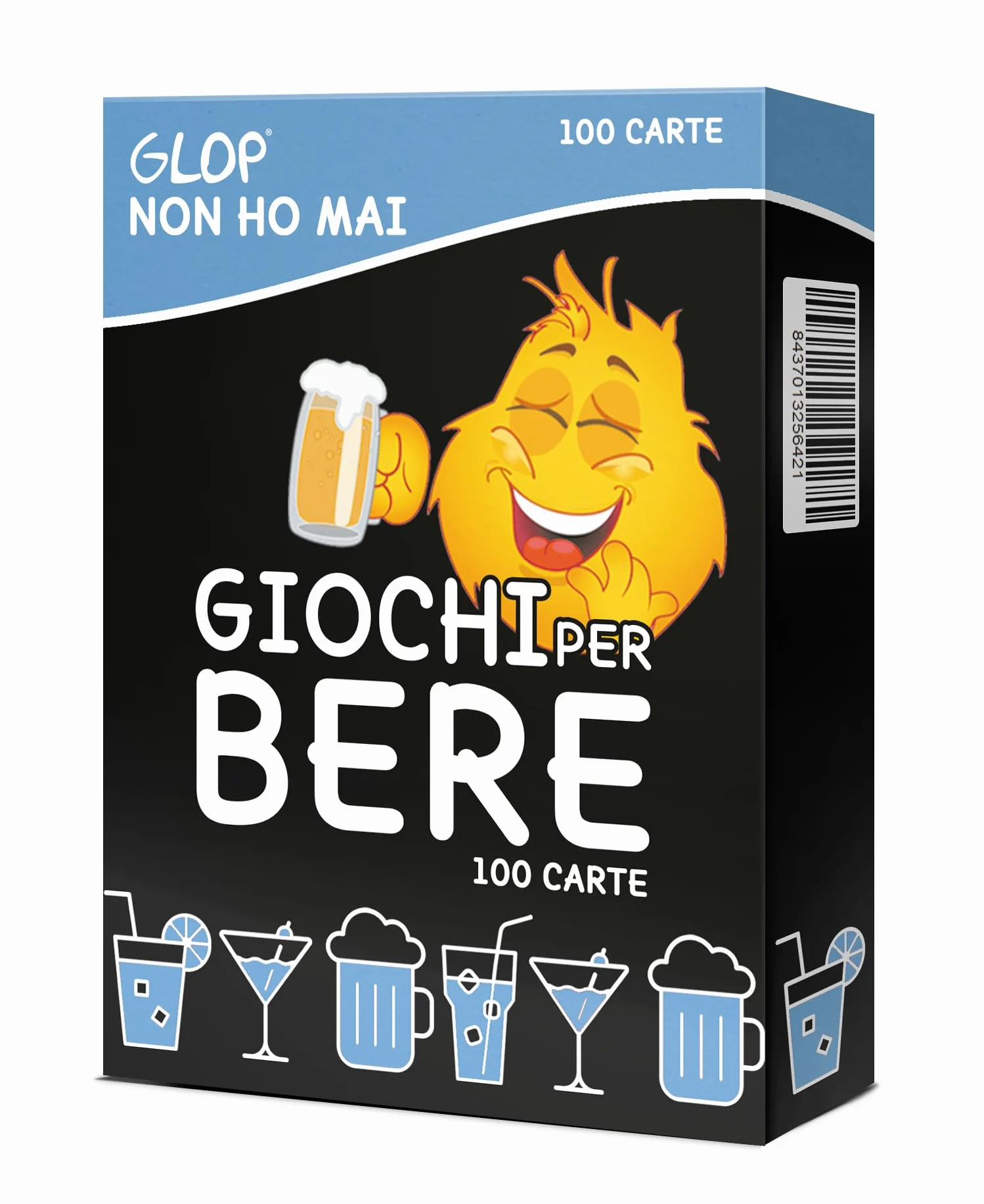 GLOP Non Ho Mai – Gioco da Bere e di Carte Divertente per Feste | Portatile Party Game per Amici e Amiche | Regalo Natale | Amico Invisibile per Lei e Lui