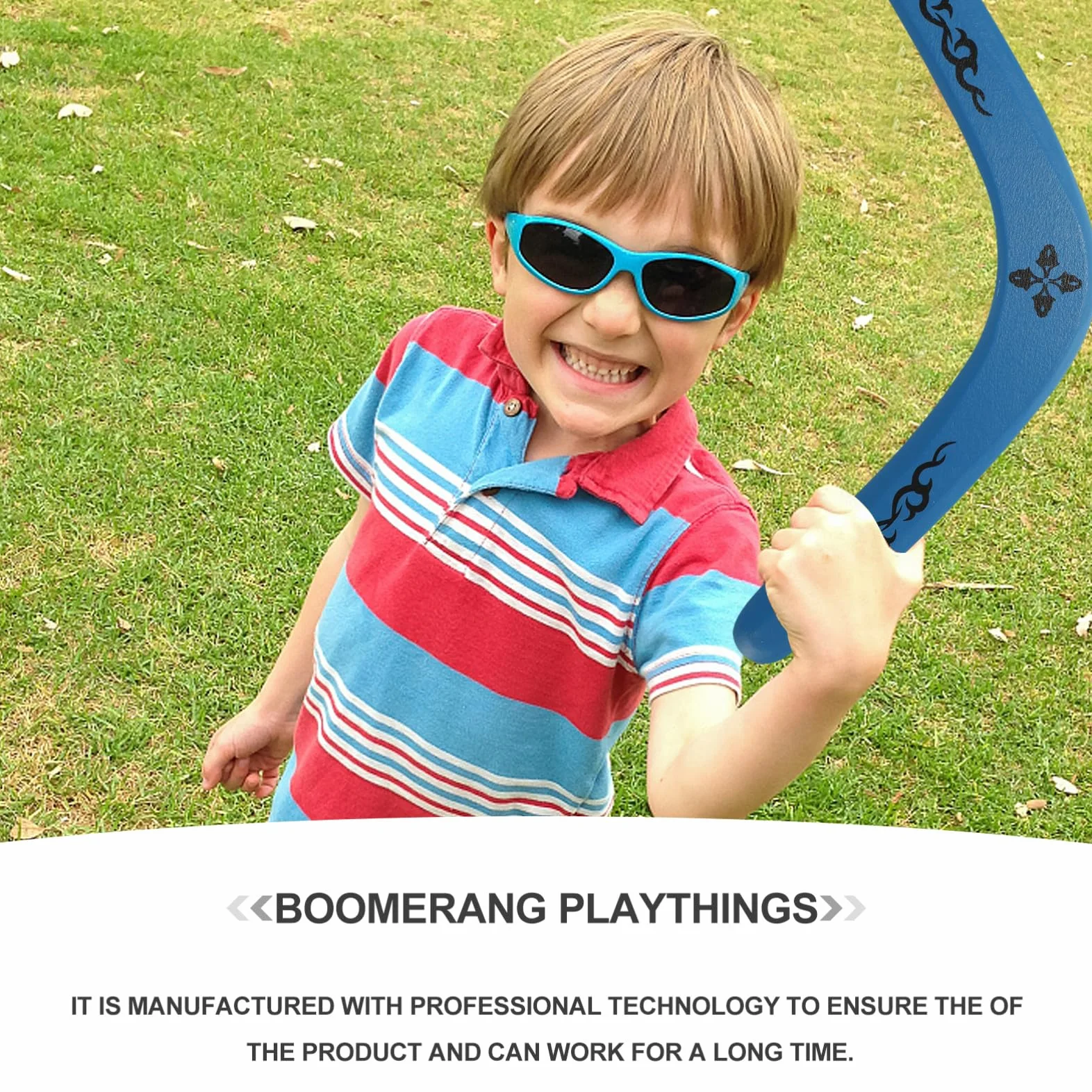 Boomerang in Legno Giocattolo per Design e Divertente, per Giochi All'aperto e attività Genitore-Figlio