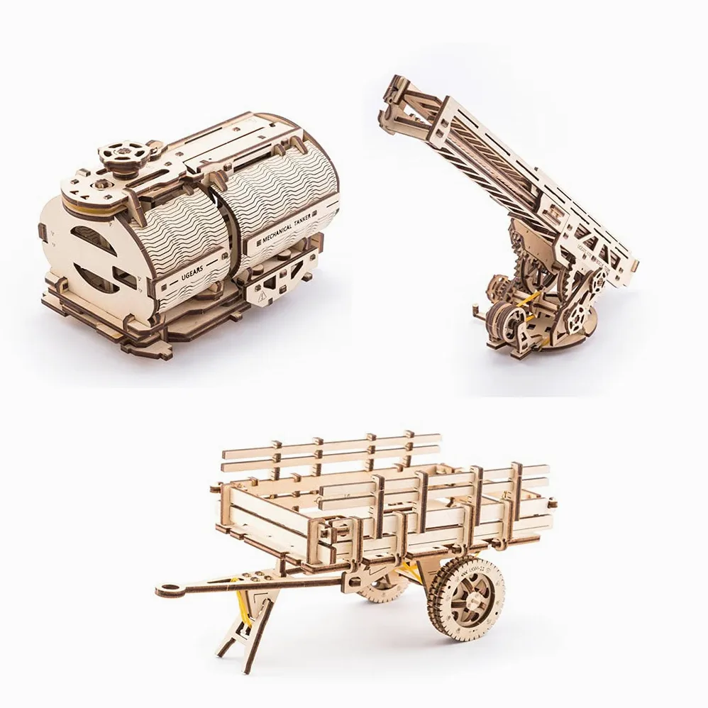 UGEARS Additions for Truck Mechanical 3D Puzzle DIY Wooden Construction Set (UG0015)
