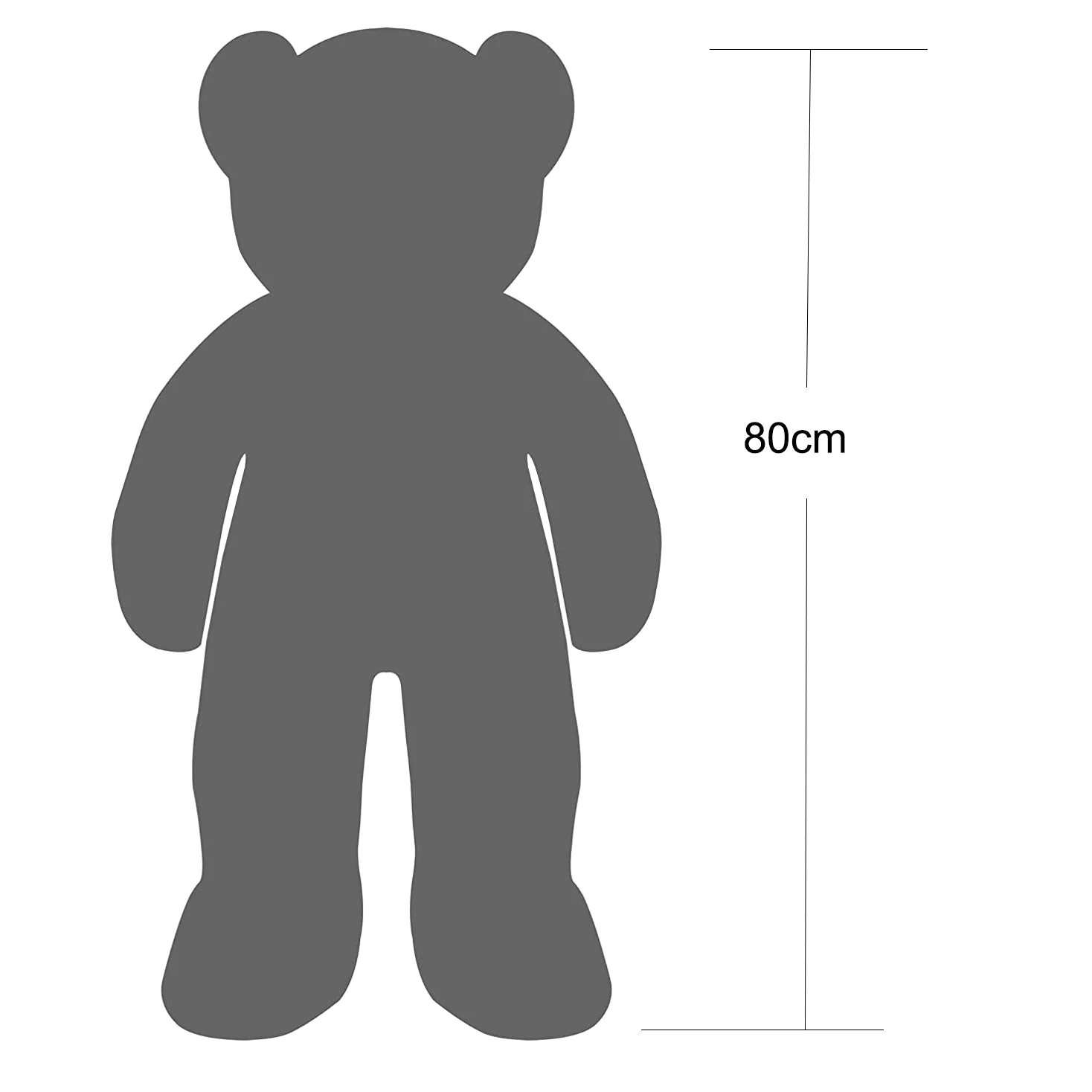YunNasi Orso Peluche Gigante Orsacchiotto Peluche Grande Pupazzo Giganti Regalo per Bambini e Fidanzate L 80cm Marrone