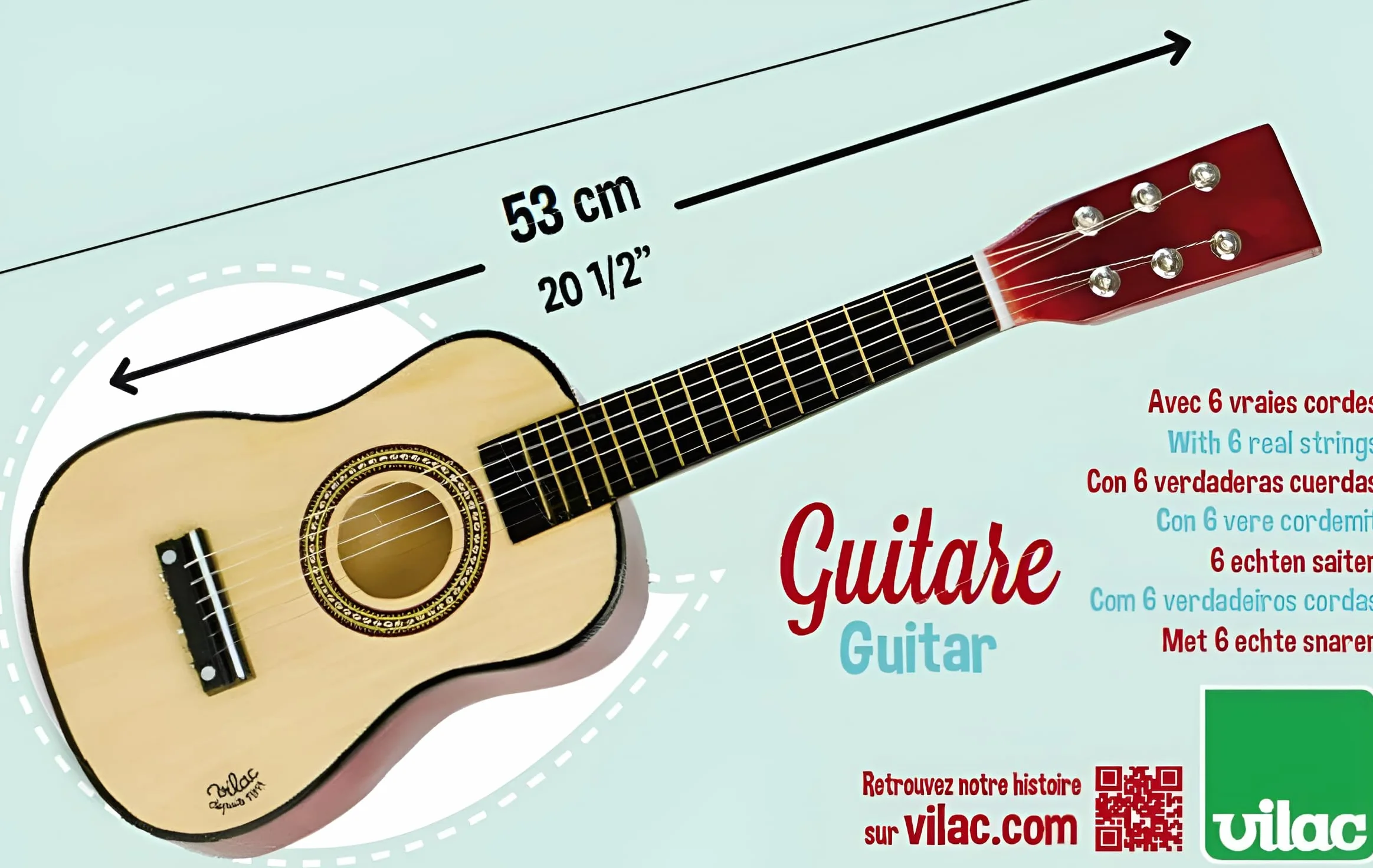 Vilac Chitarra in Legno Naturale 8358