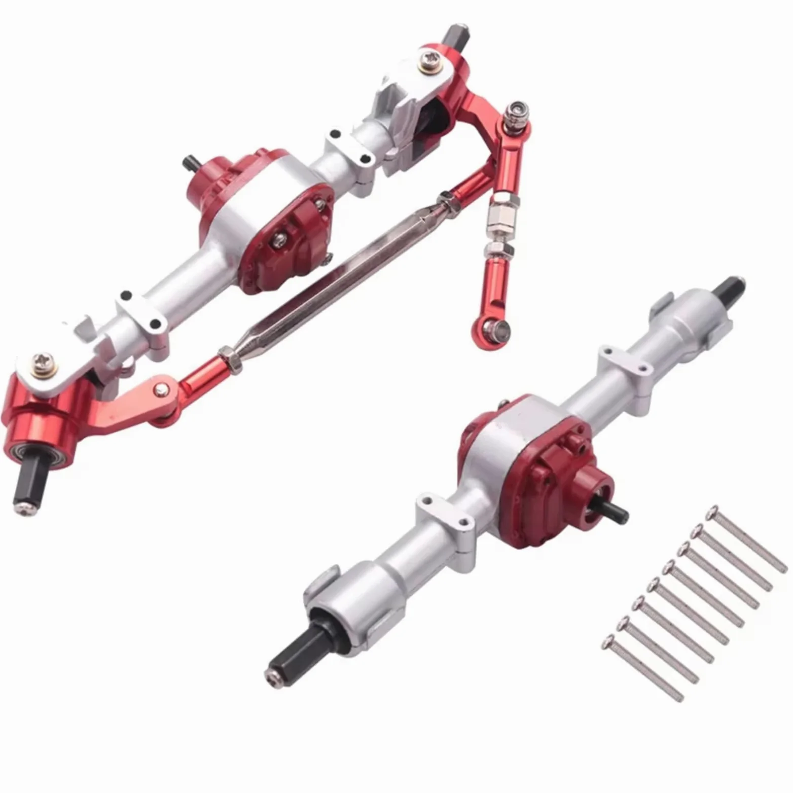 Compatibile Con MN D90 D91 D96 D99S MN90 MN96 MN99 Per MN99S 1/12 RC Car Upgrade Parts Modifica Asse Anteriore Posteriore Completo Accessori